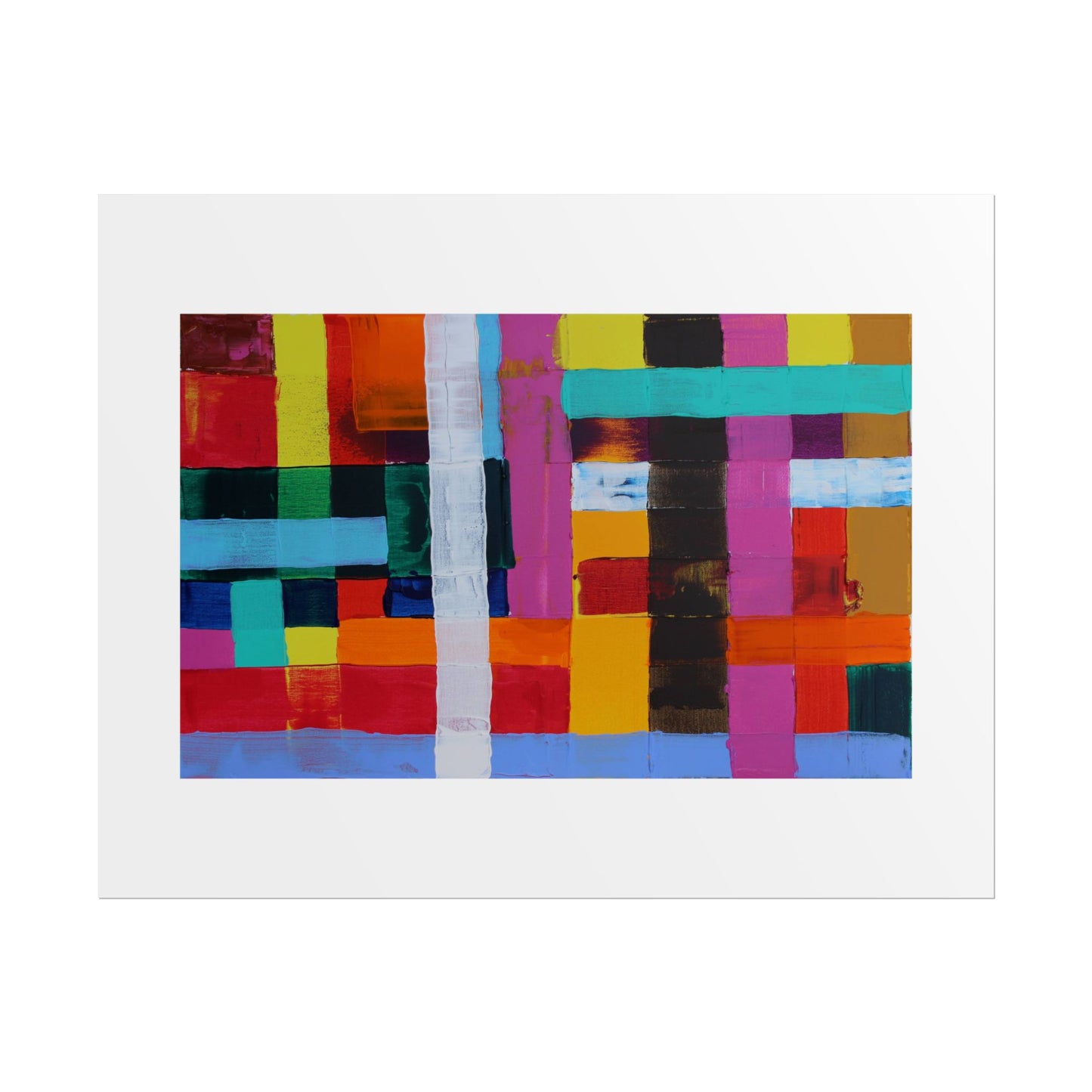 Farbfeld Malerei (Acryl) by Unknown Artist Wall Art Print
