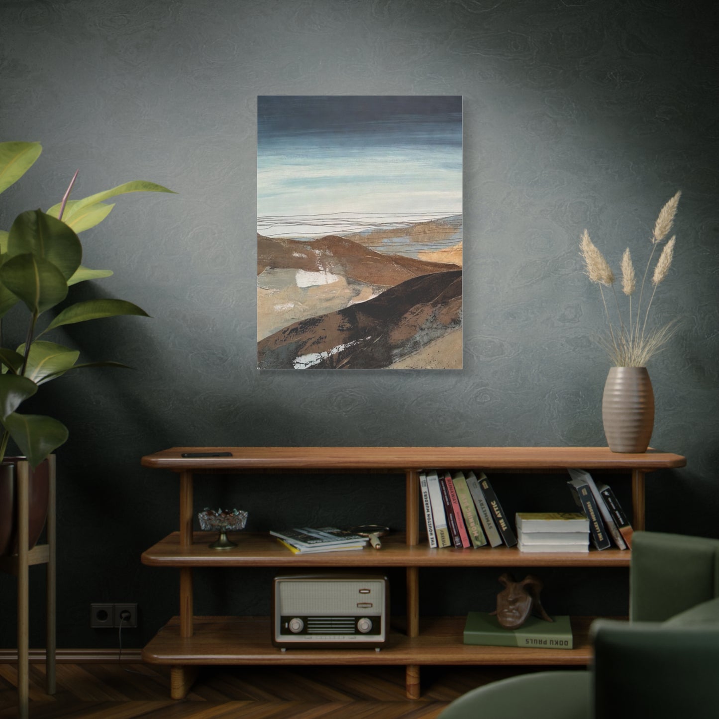 Abstract Landscape Matte Canvas Wall Art — Stretched 1.25"