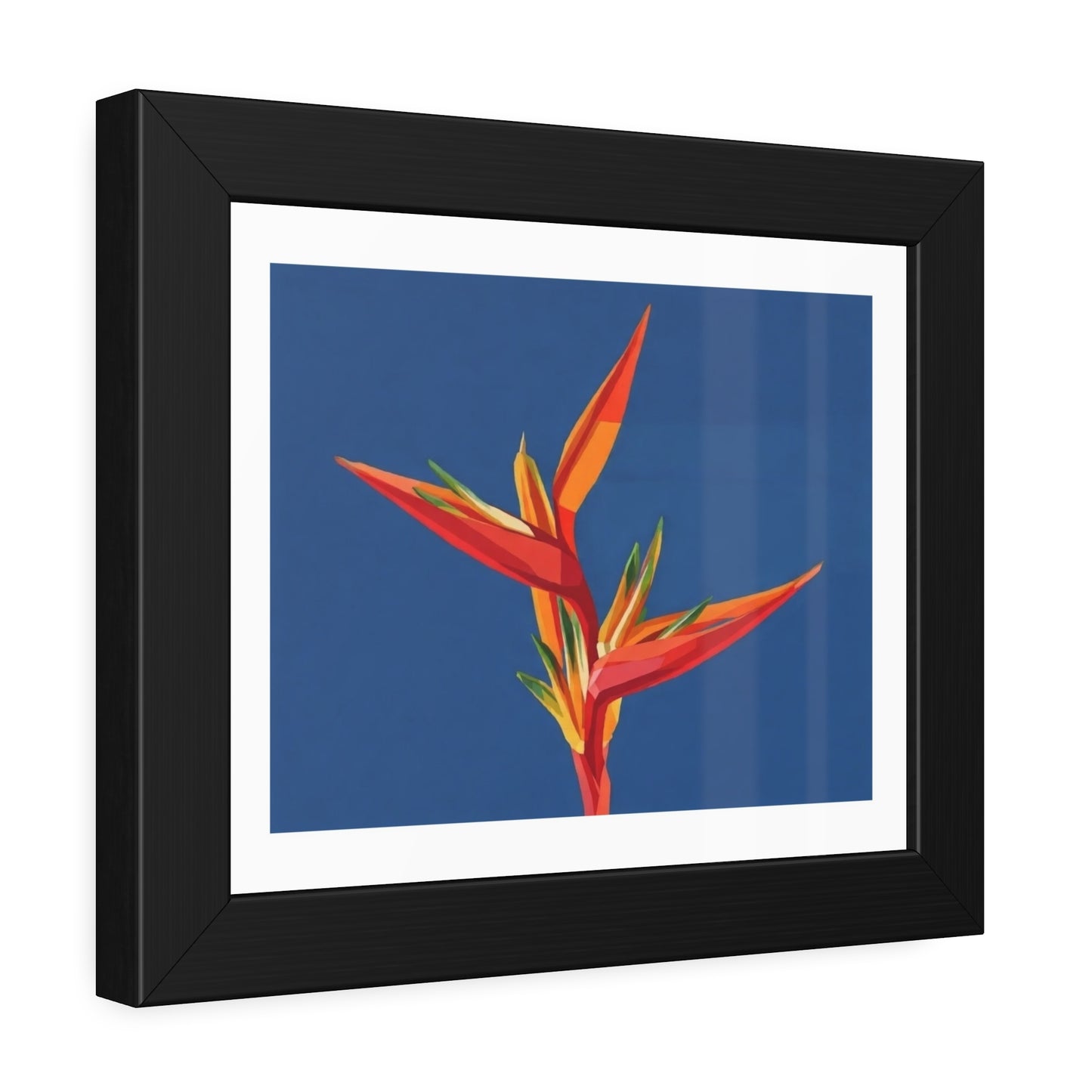 Bird of Paradise Framed Art Print — Tropical Flower Poster