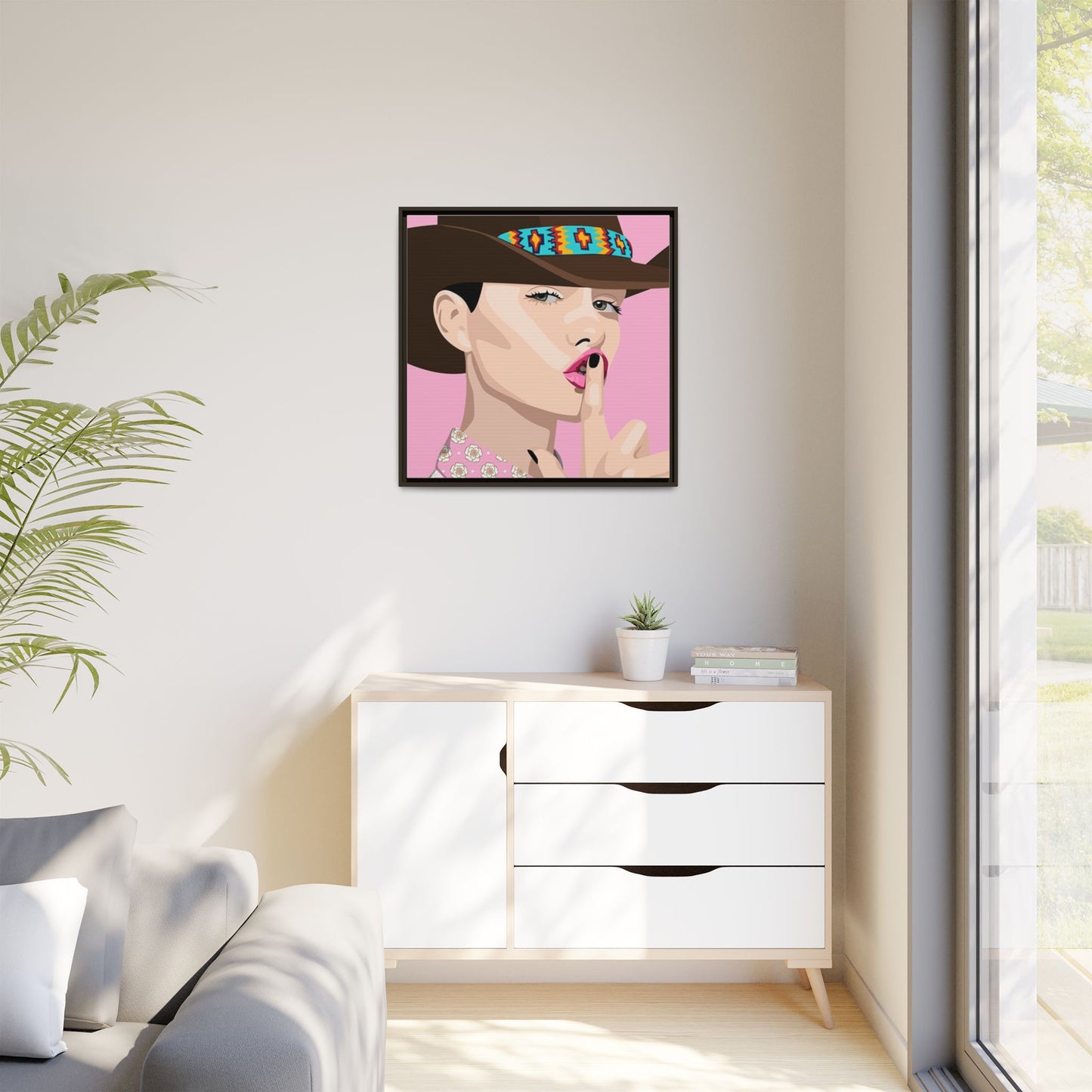 Vivid 63 by Orit Fuchs Matte Framed Canvas Wall Art