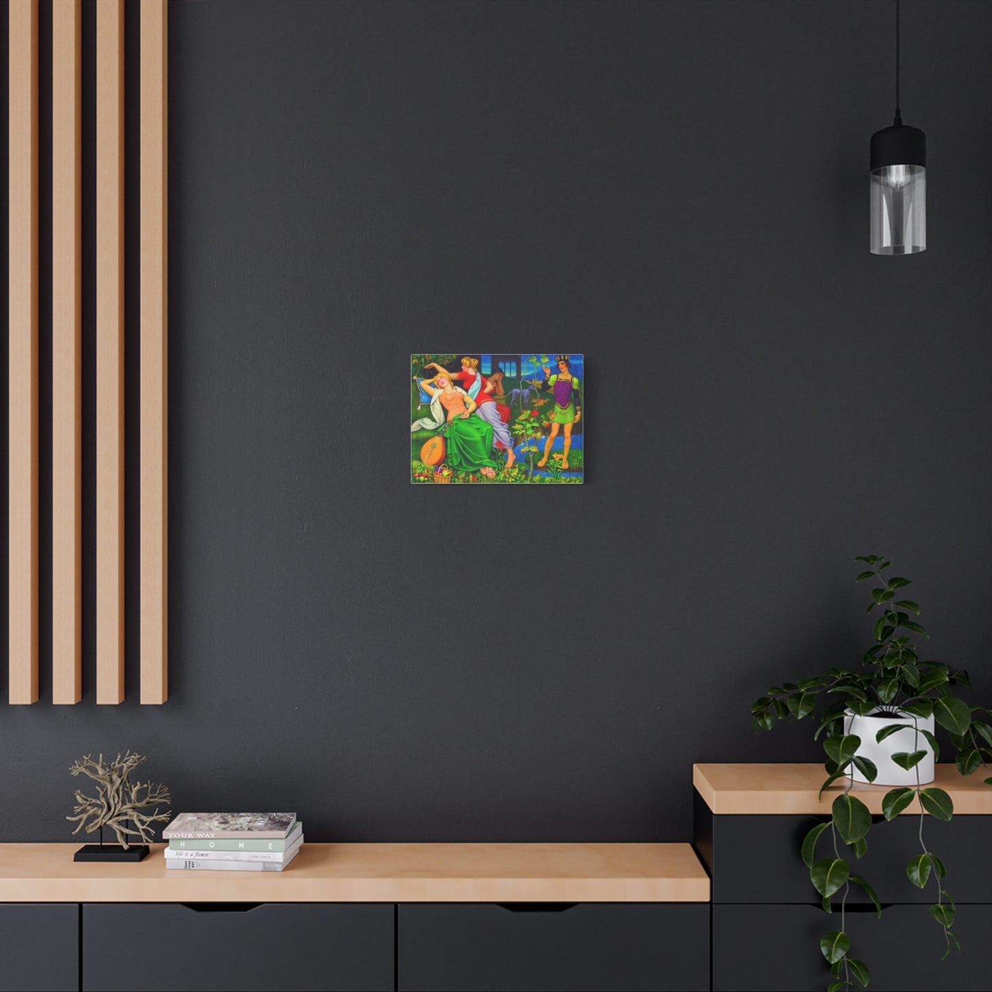 Colorful Renaissance-Inspired Matte Stretched Canvas Art