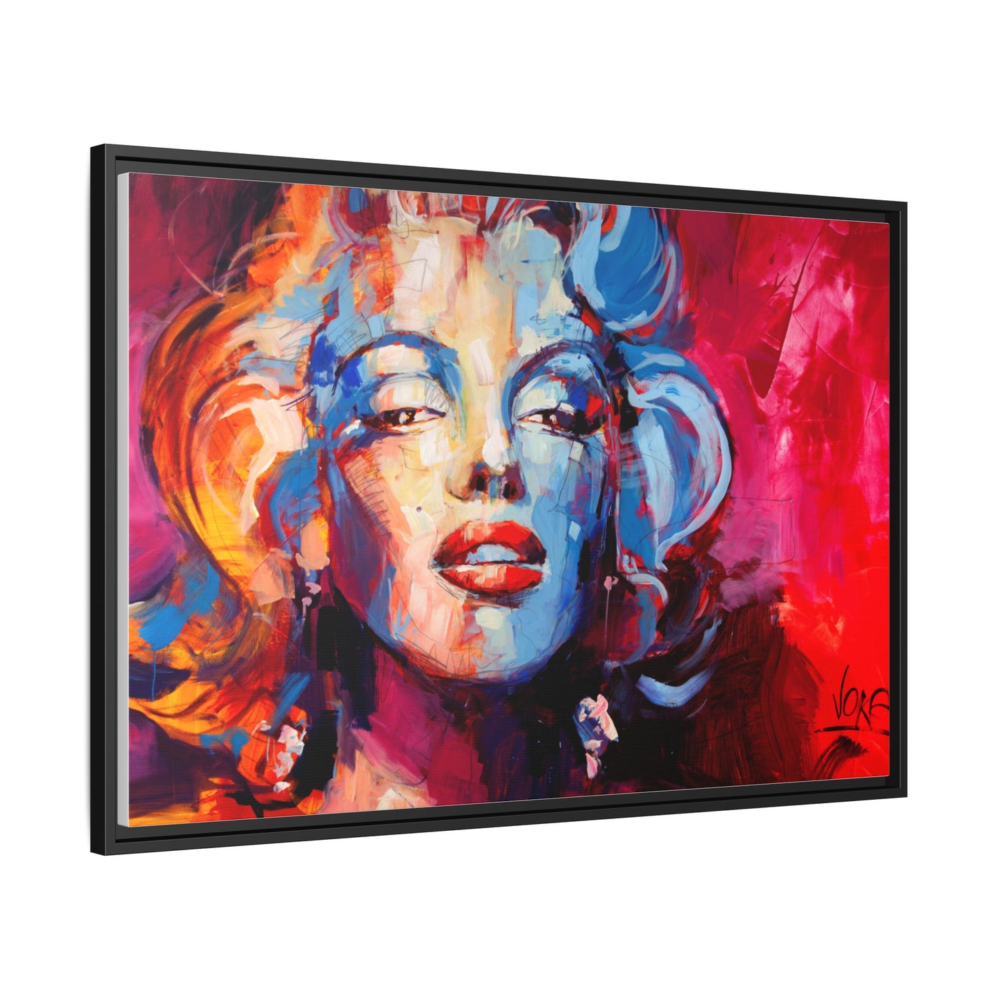 Marilyn Monroe attributed to Voke Matte Canvas Framed Wall Art
