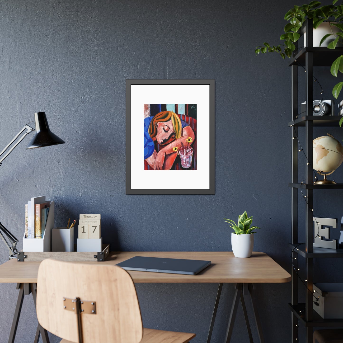 When she finally woke the world around her had changed unrecognizably by Hennie Niemann jnr Framed Wall Art Print