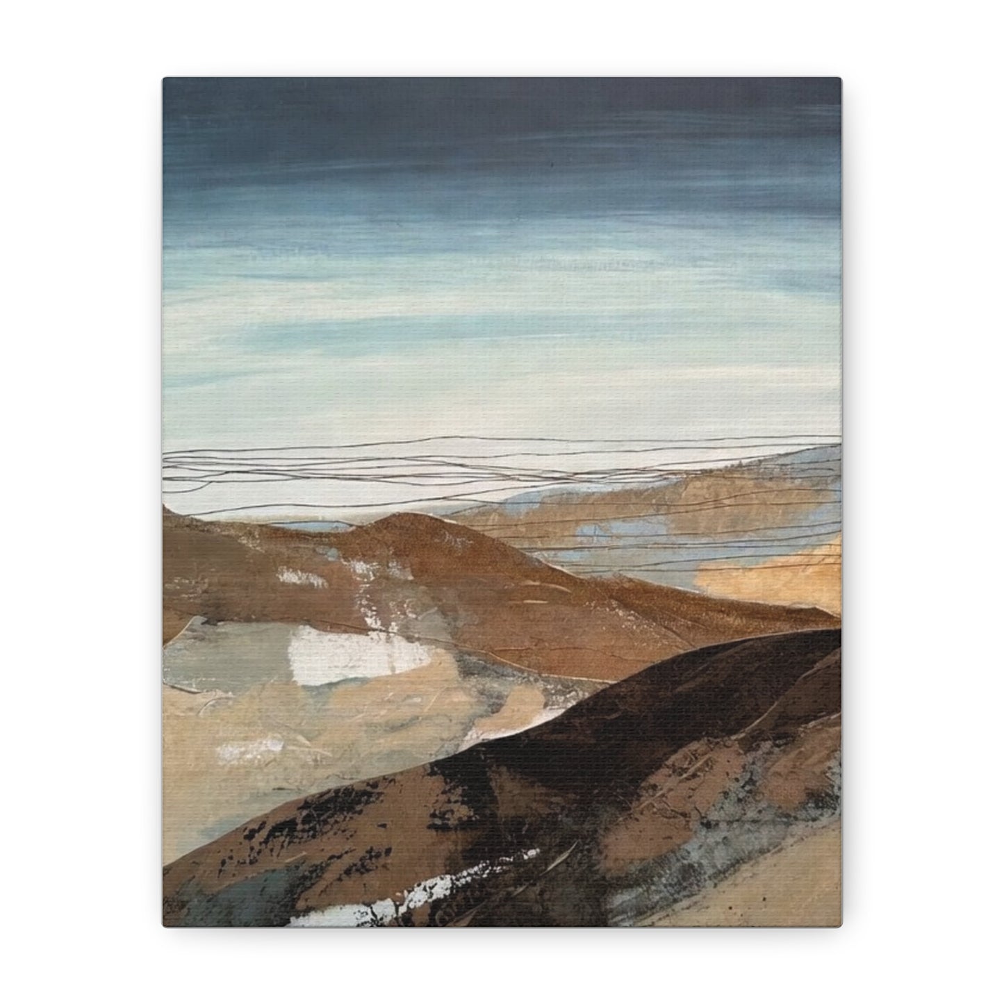 Abstract Landscape Matte Canvas Wall Art — Stretched 1.25"
