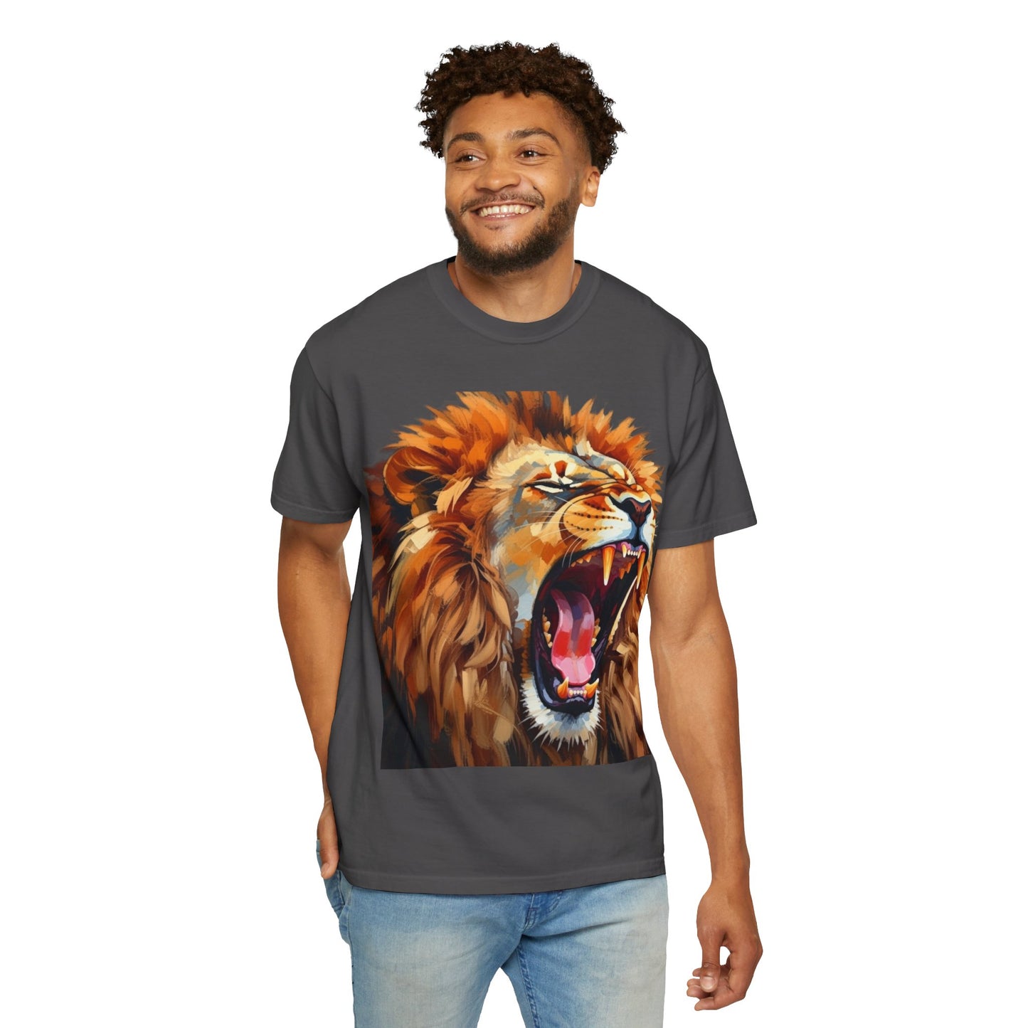 Roaring Lion T-Shirt Bold Wildlife Graphic Tee
