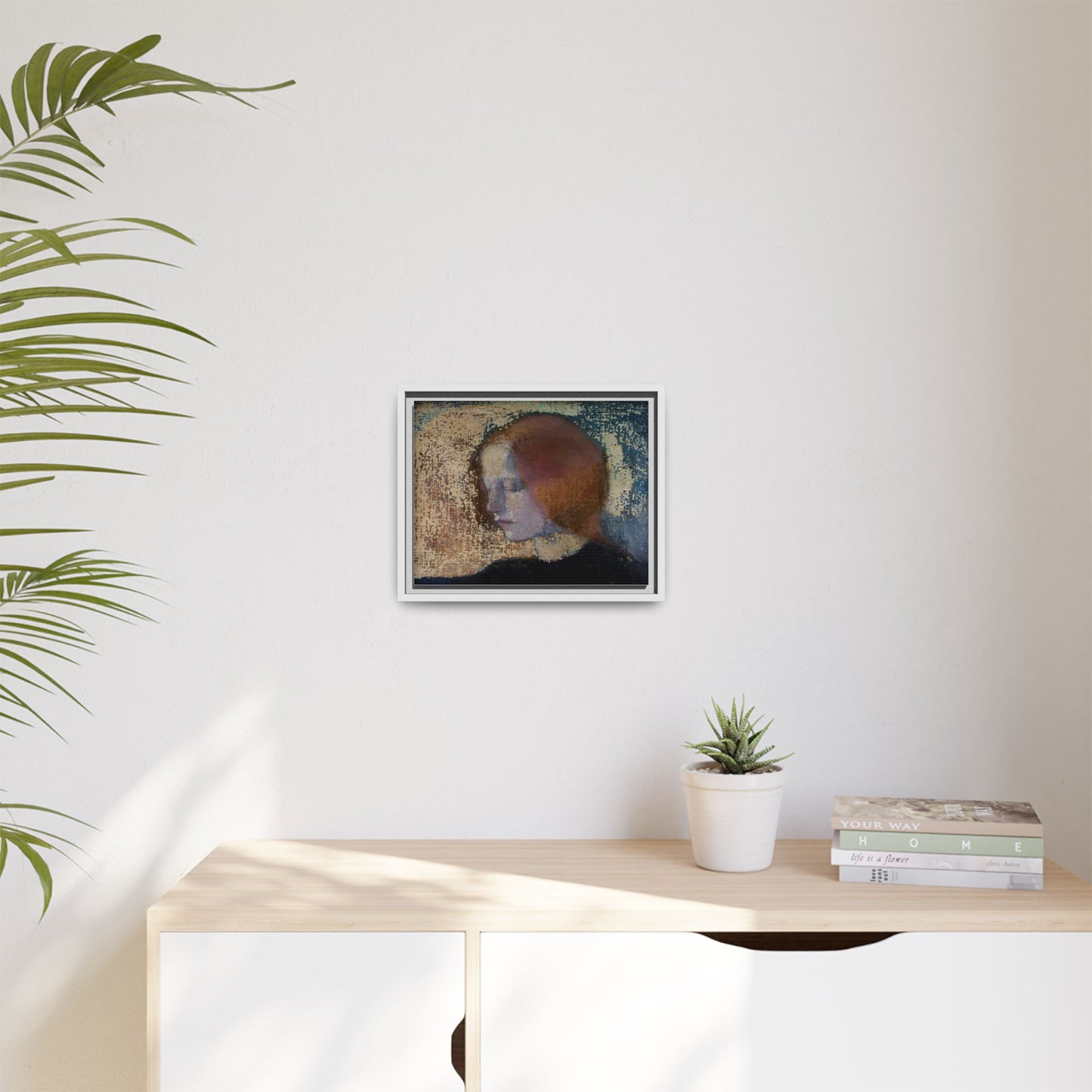 Fragment by Helena Schjerfbeck Framed Matte Canvas Art Print