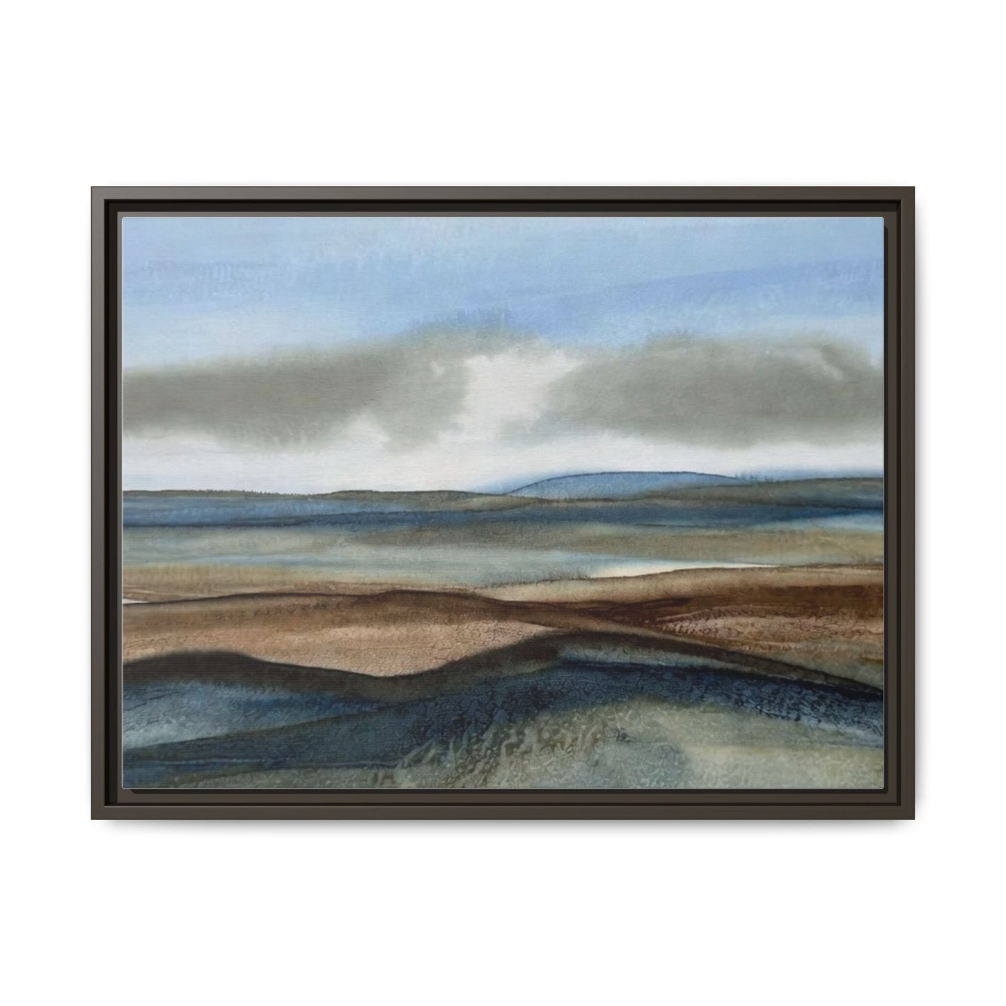 Matte Canvas Landscape, Framed (Multi-color)