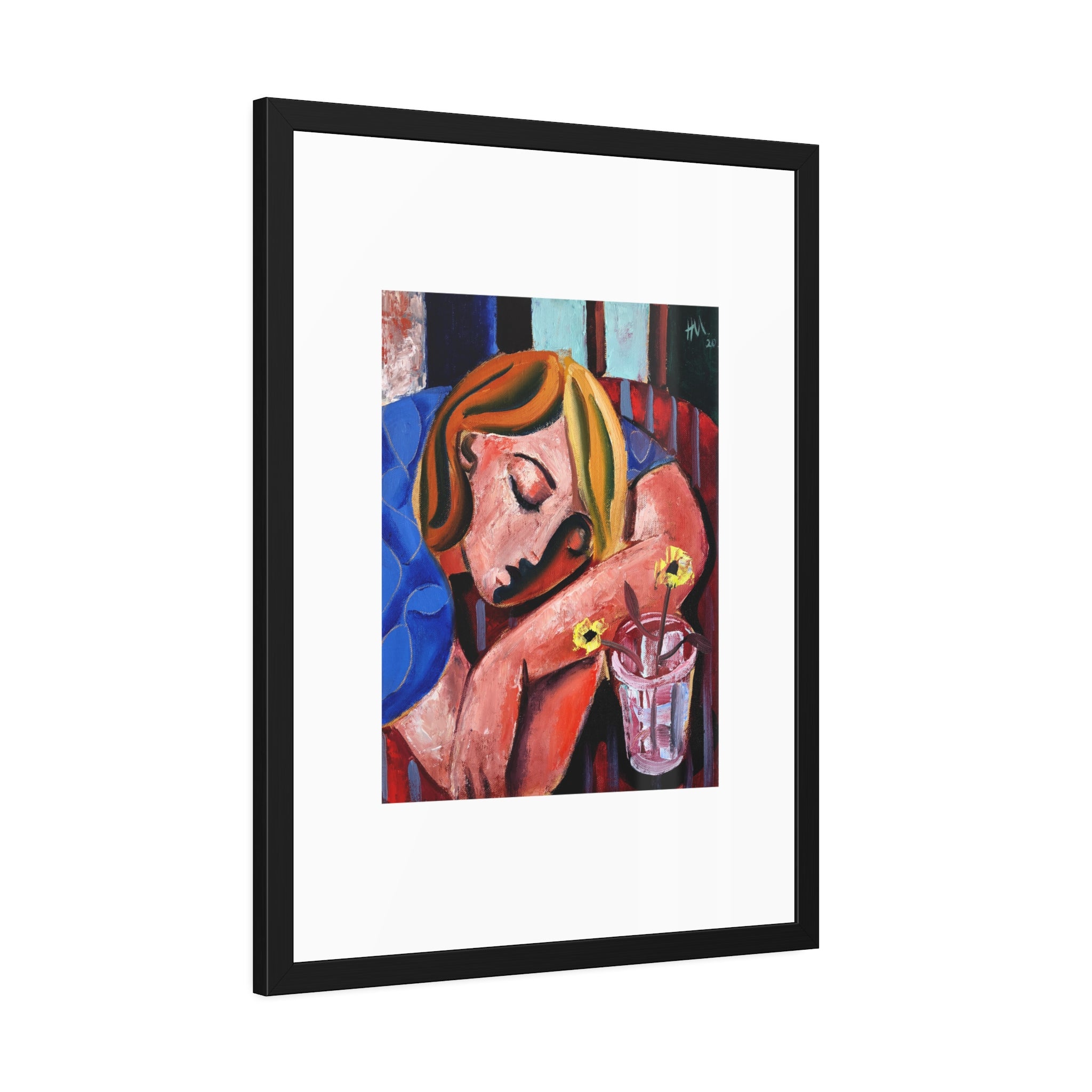 When she finally woke the world around her had changed unrecognizably by Hennie Niemann jnr Framed Wall Art Print