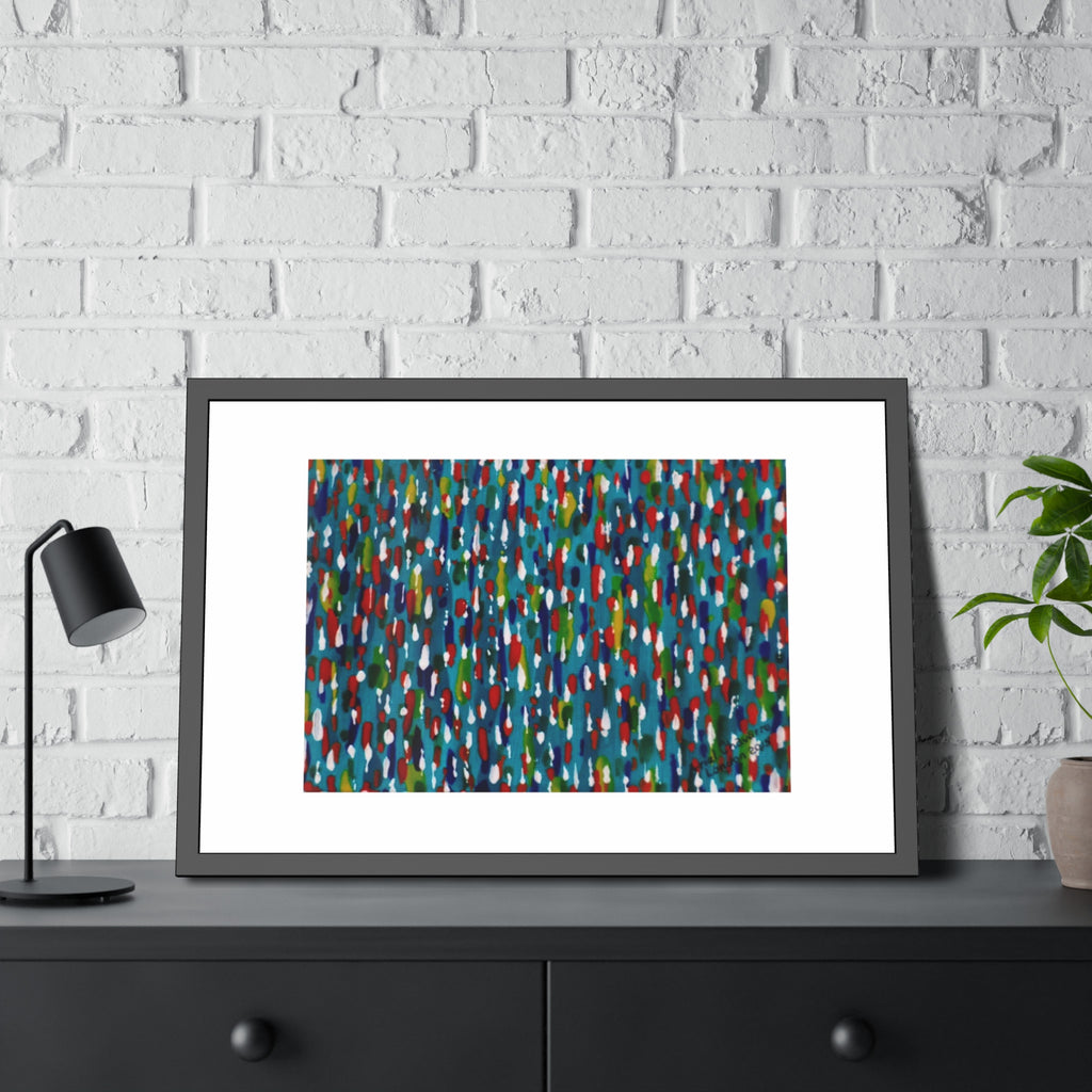 Colours Of The Soul Reflecting On Water by Ariel Chavarro Avila Framed Wall Art Print