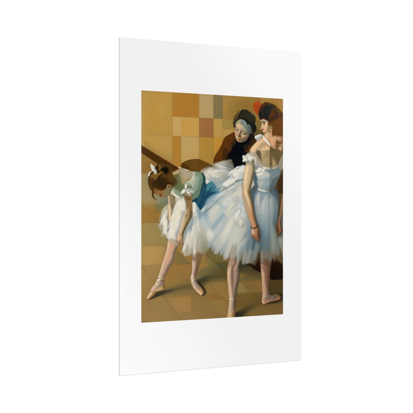Ballet Dancers Rolled Poster — Classic Impressionist Ballerina Wall Art