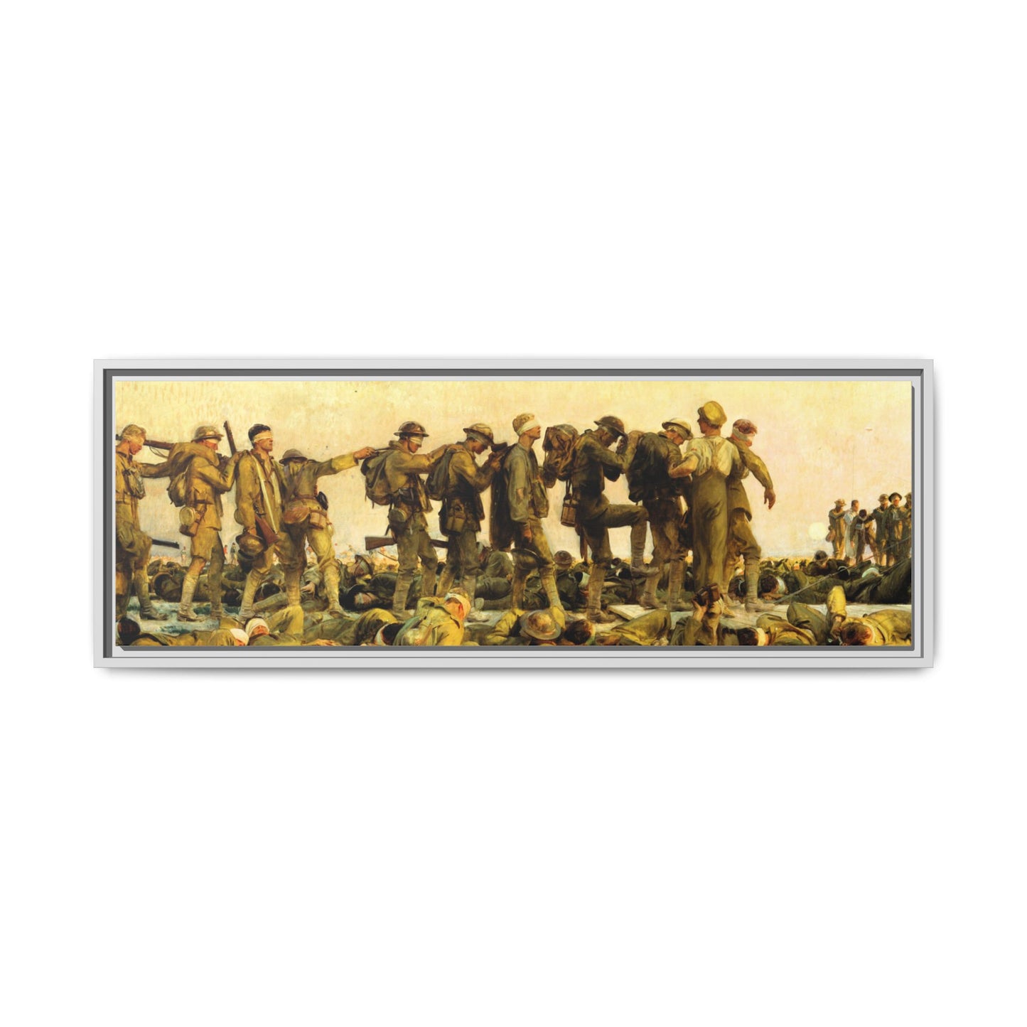 Gassed by John Singer Sargent (RA) Framed Matte Canvas Print