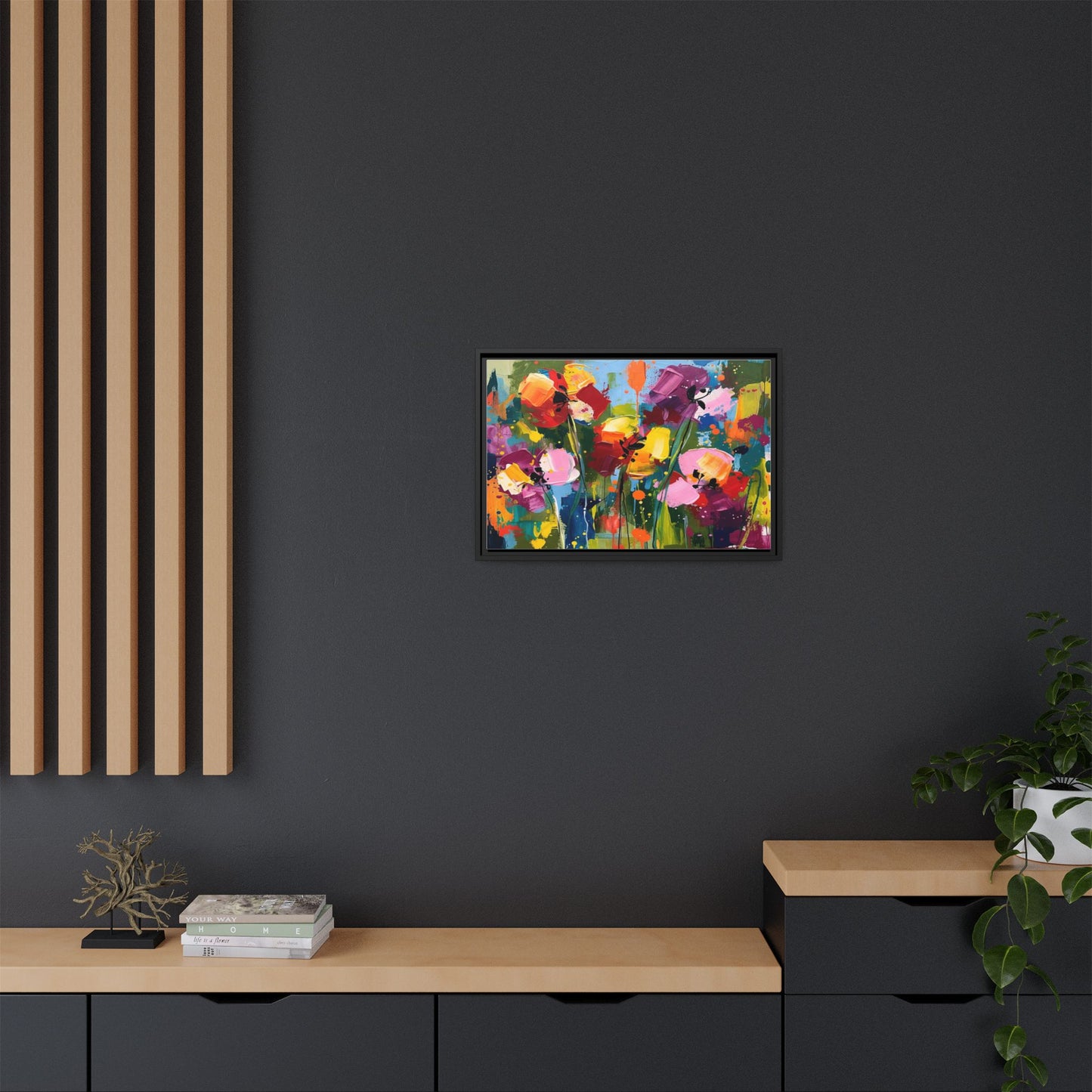 Matte Canvas, Framed (Multi-color)