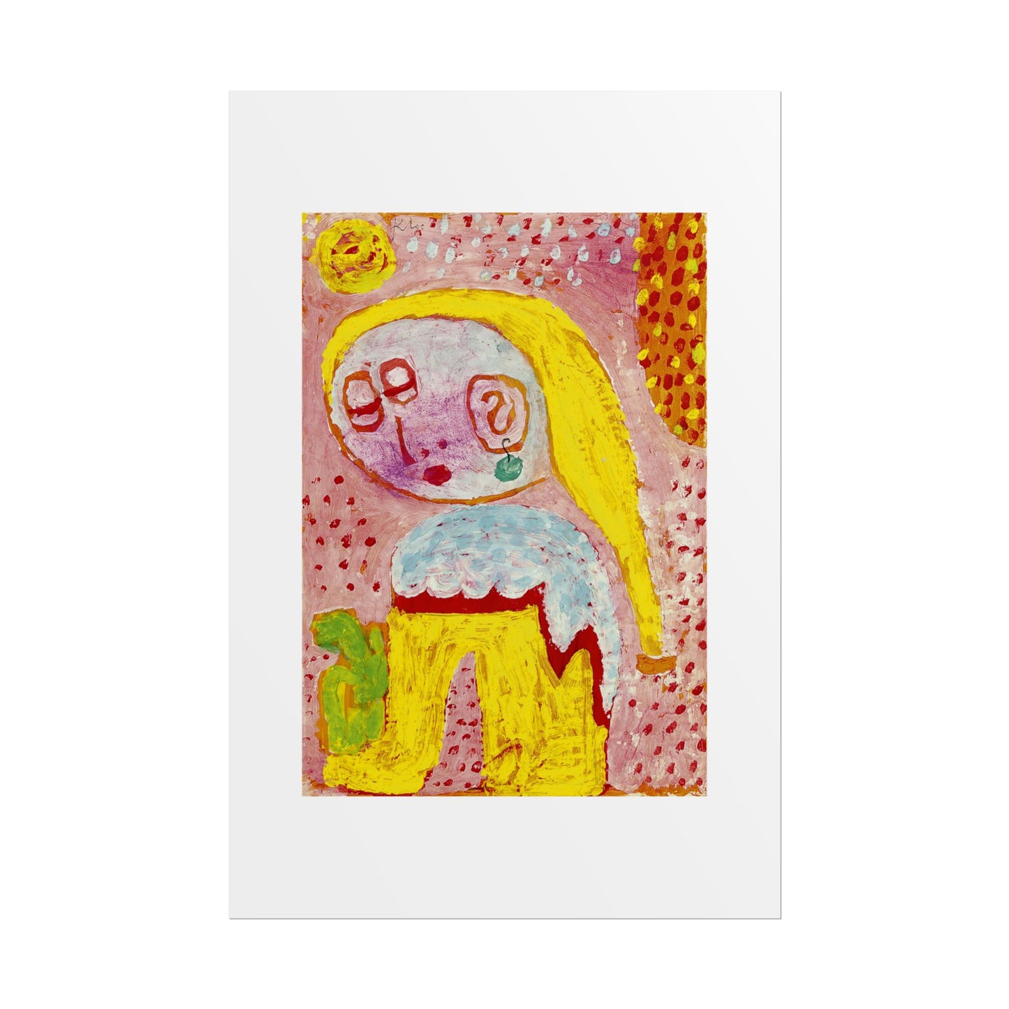 Magdalena vor der Bekehrung by Paul Klee Abstract Wall Art Poster