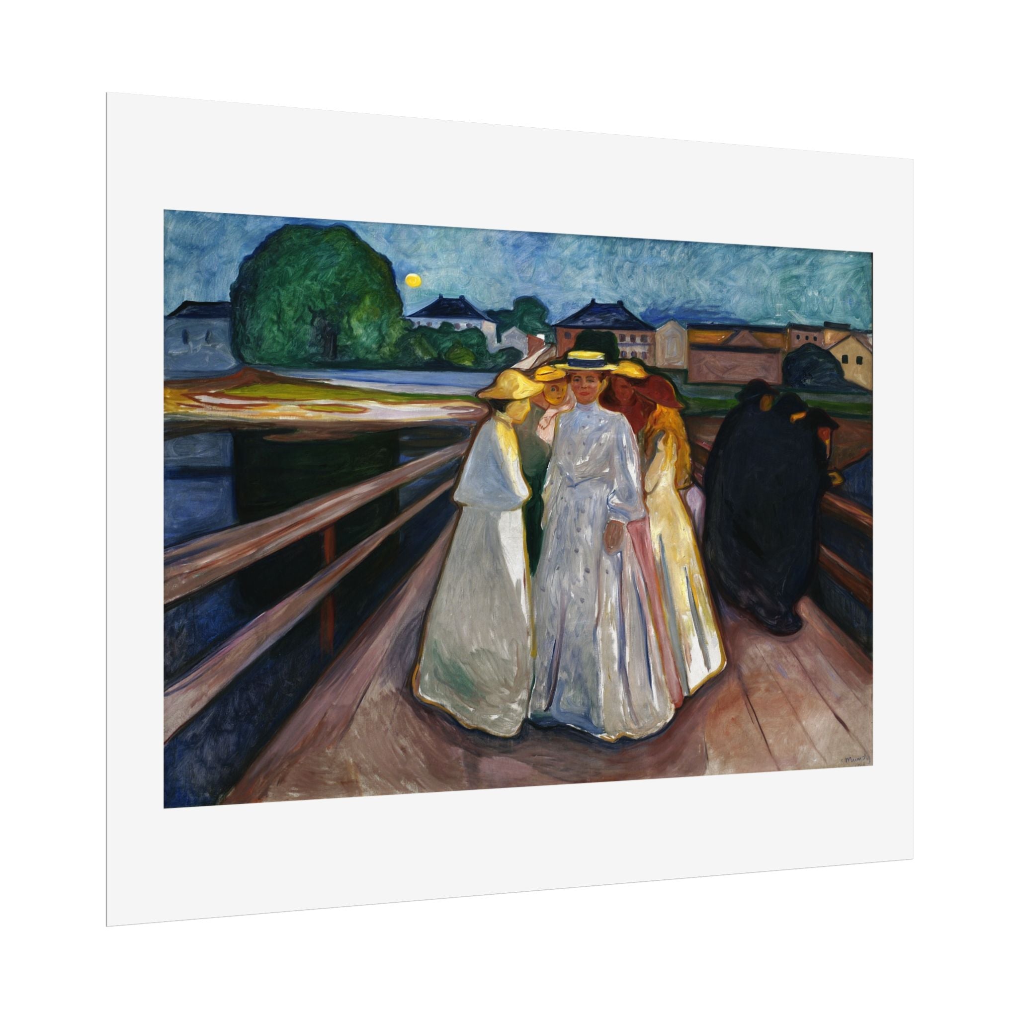 On the Bridge (Thielska) by Edvard Munch Wall Art Print