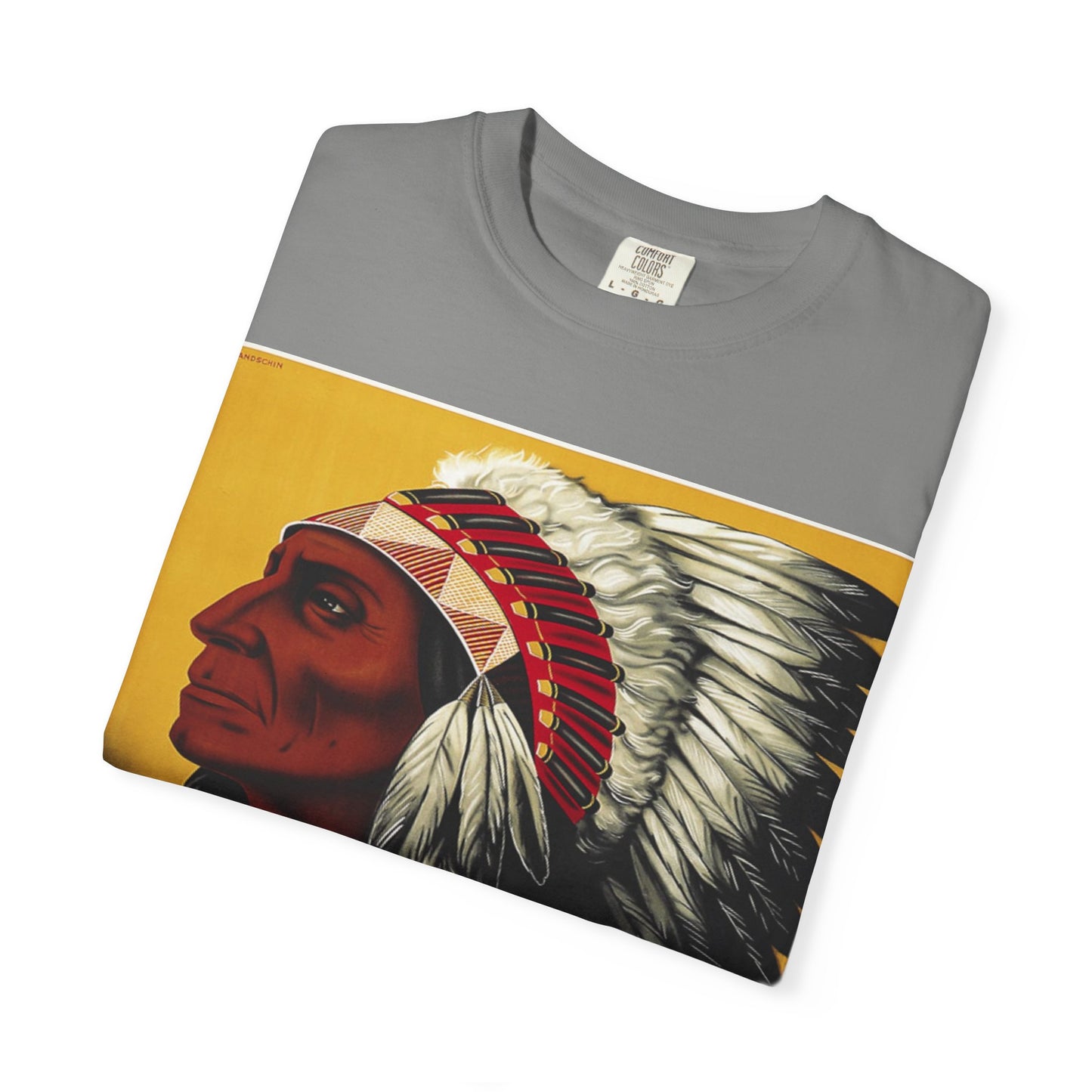 T-Shirt — Retro 'Indiana' Native Chief Vintage Poster Design