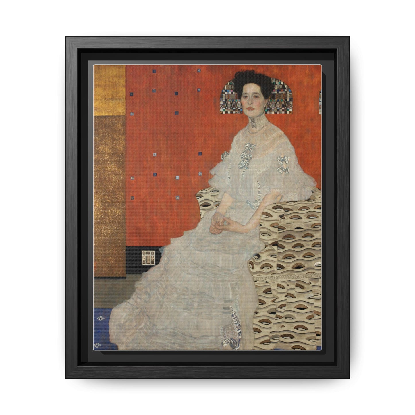 Fritza Riedler by Gustav Klimt Framed Matte Canvas Wall Art Print
