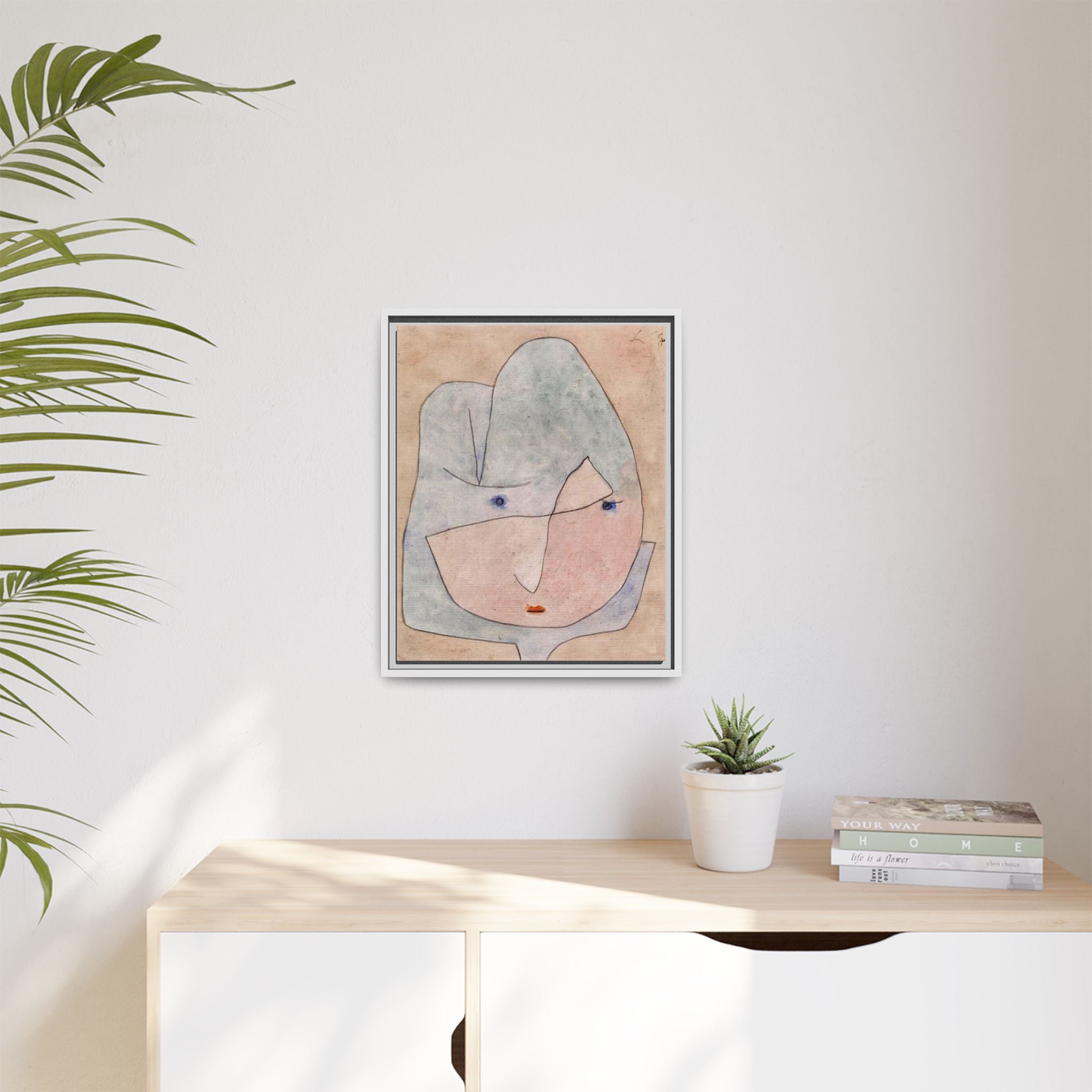 This Bloom is About to Wither by Paul Klee  Framed Matte Canvas Wall Art Print