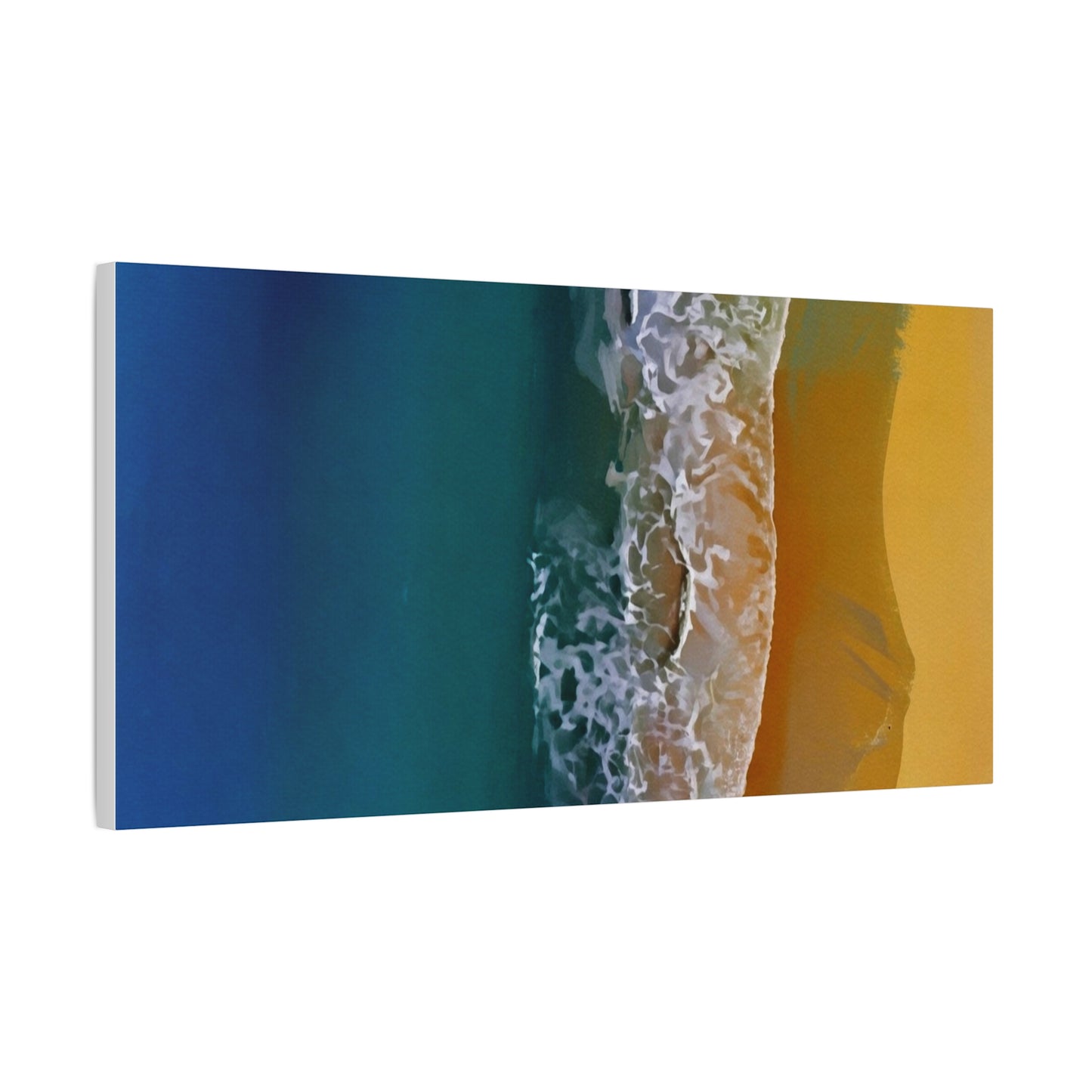 Coastal Waves Matte Canvas Print — Ocean Beach Wall Art