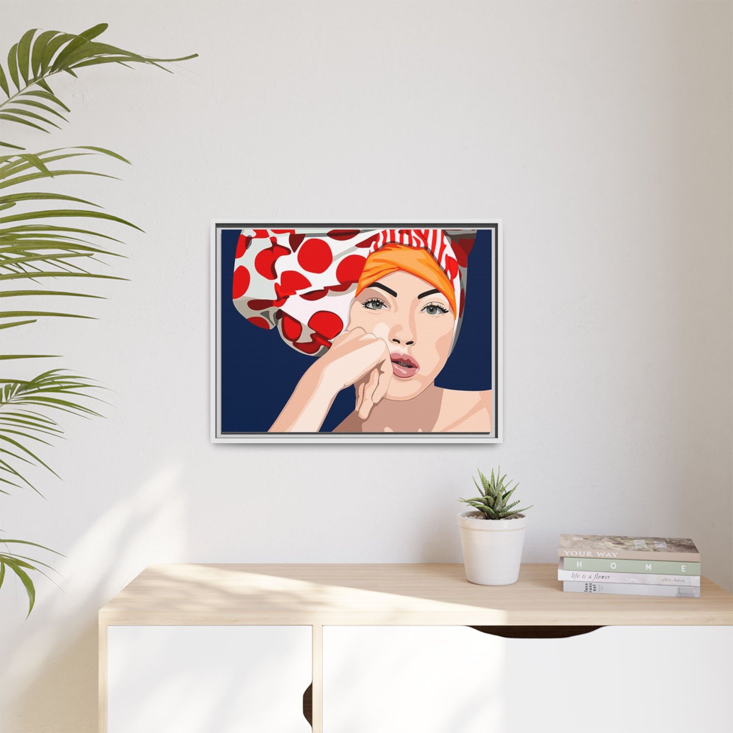 Vivid 20 by Orit Fuchs Pop Art Matte Canvas Framed Wall Art Print