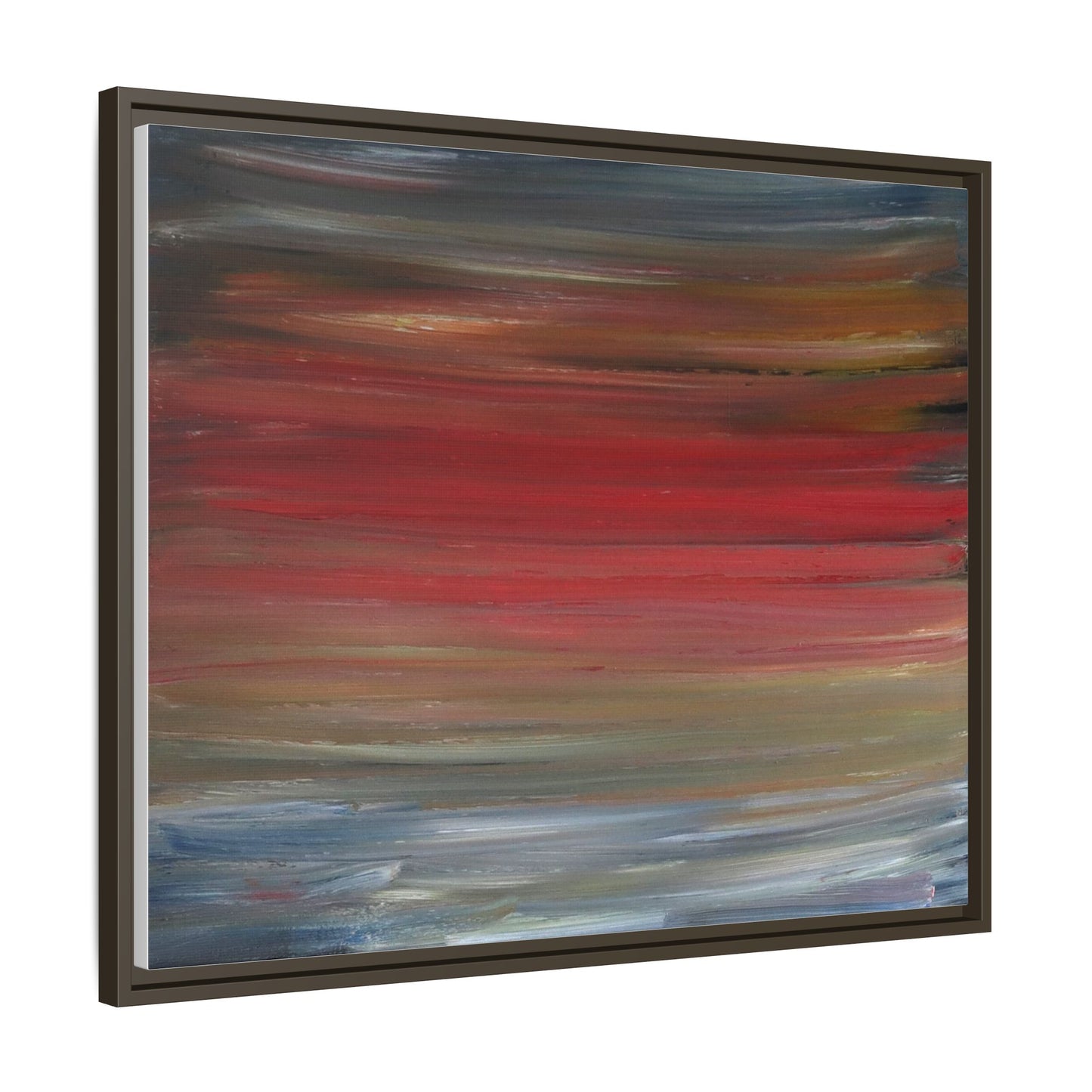 Misty morning by Norman Barrett Framed Matte Canvas Wall Art