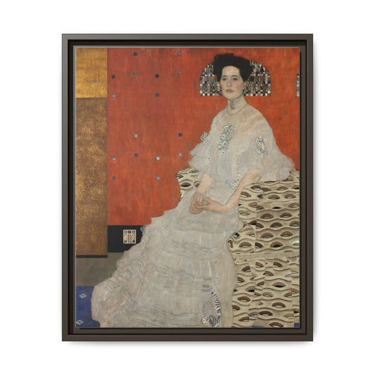Fritza Riedler by Gustav Klimt Framed Matte Canvas Wall Art Print