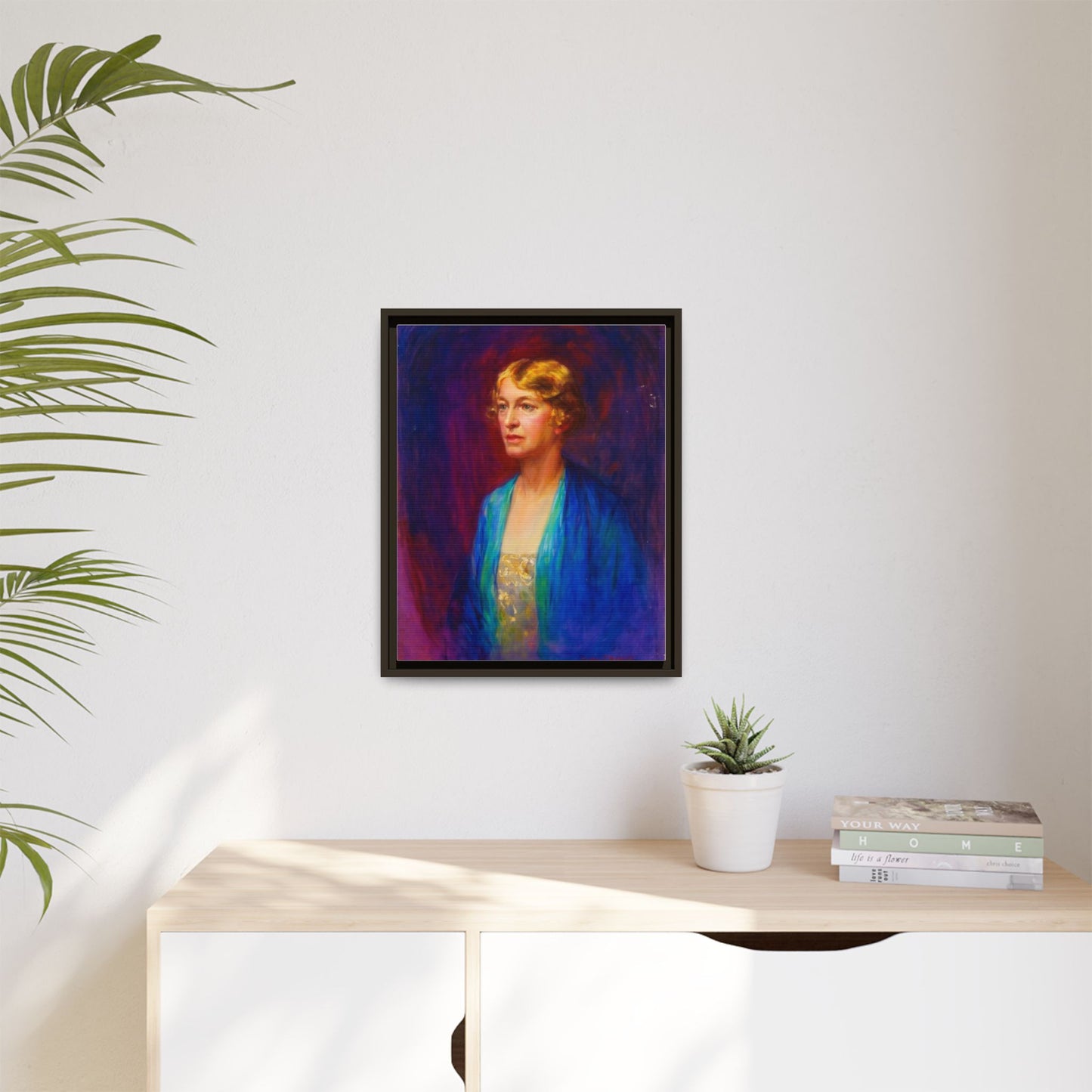 Matte Canvas Portrait , Framed (Multi-color)