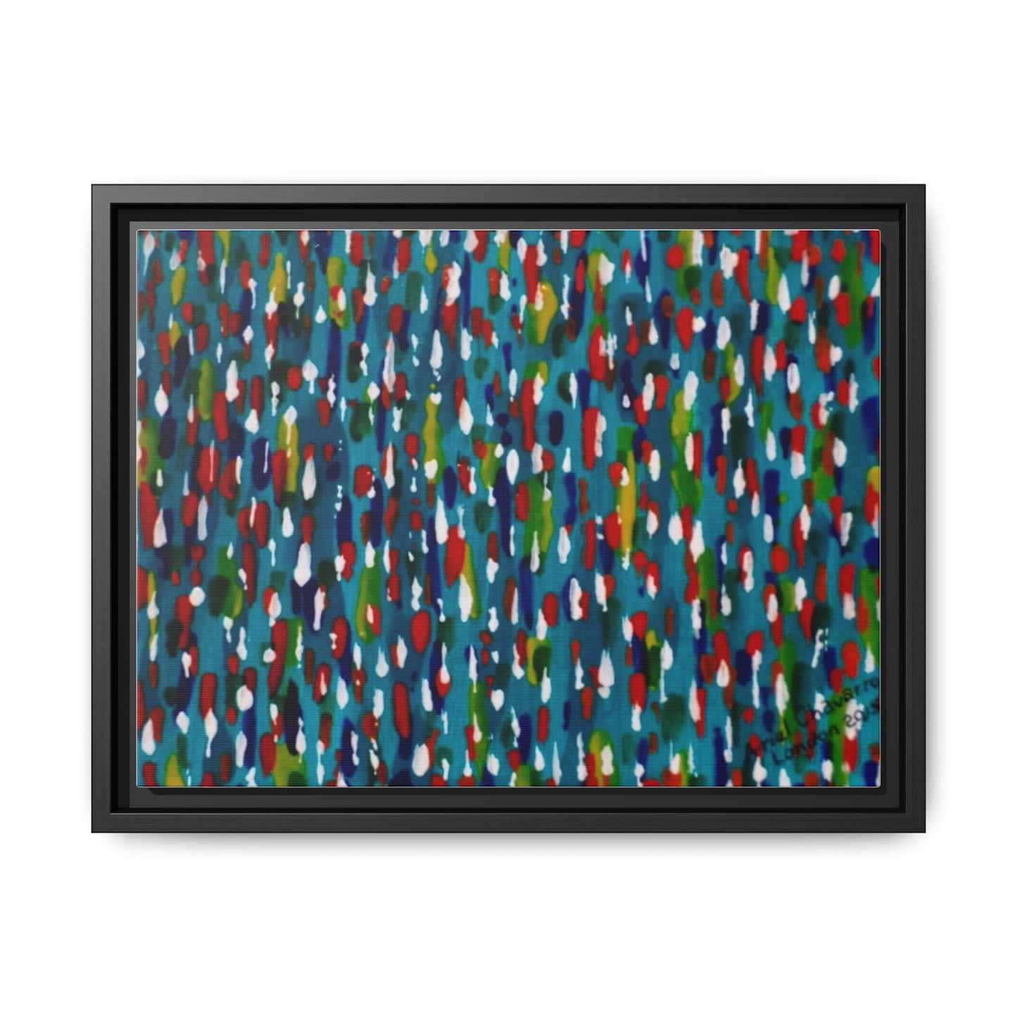 Colours Of The Soul Reflecting On Water by Ariel Chavarro Avila Matte Canvas Framed Art