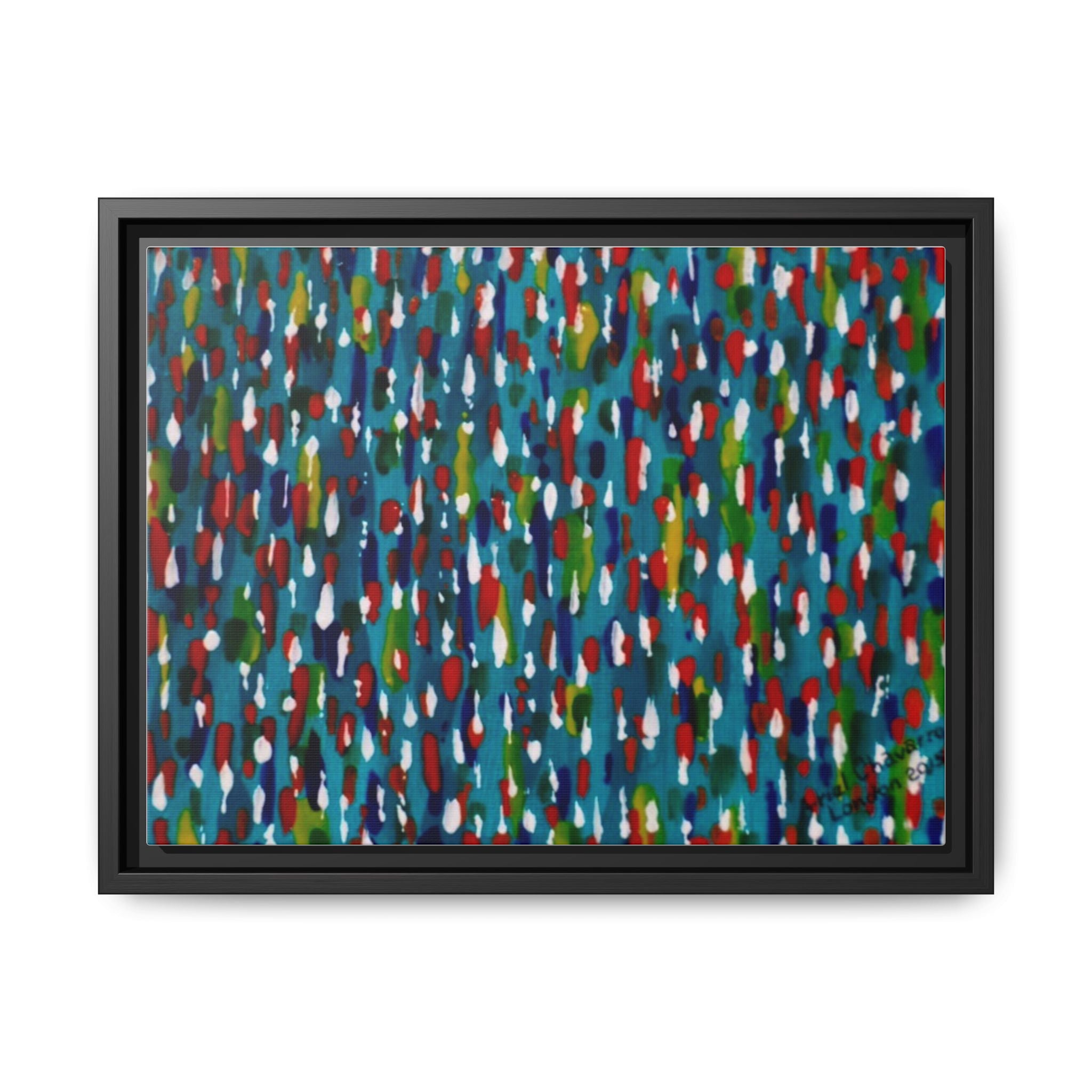 Colours Of The Soul Reflecting On Water by Ariel Chavarro Avila Matte Canvas Framed Art