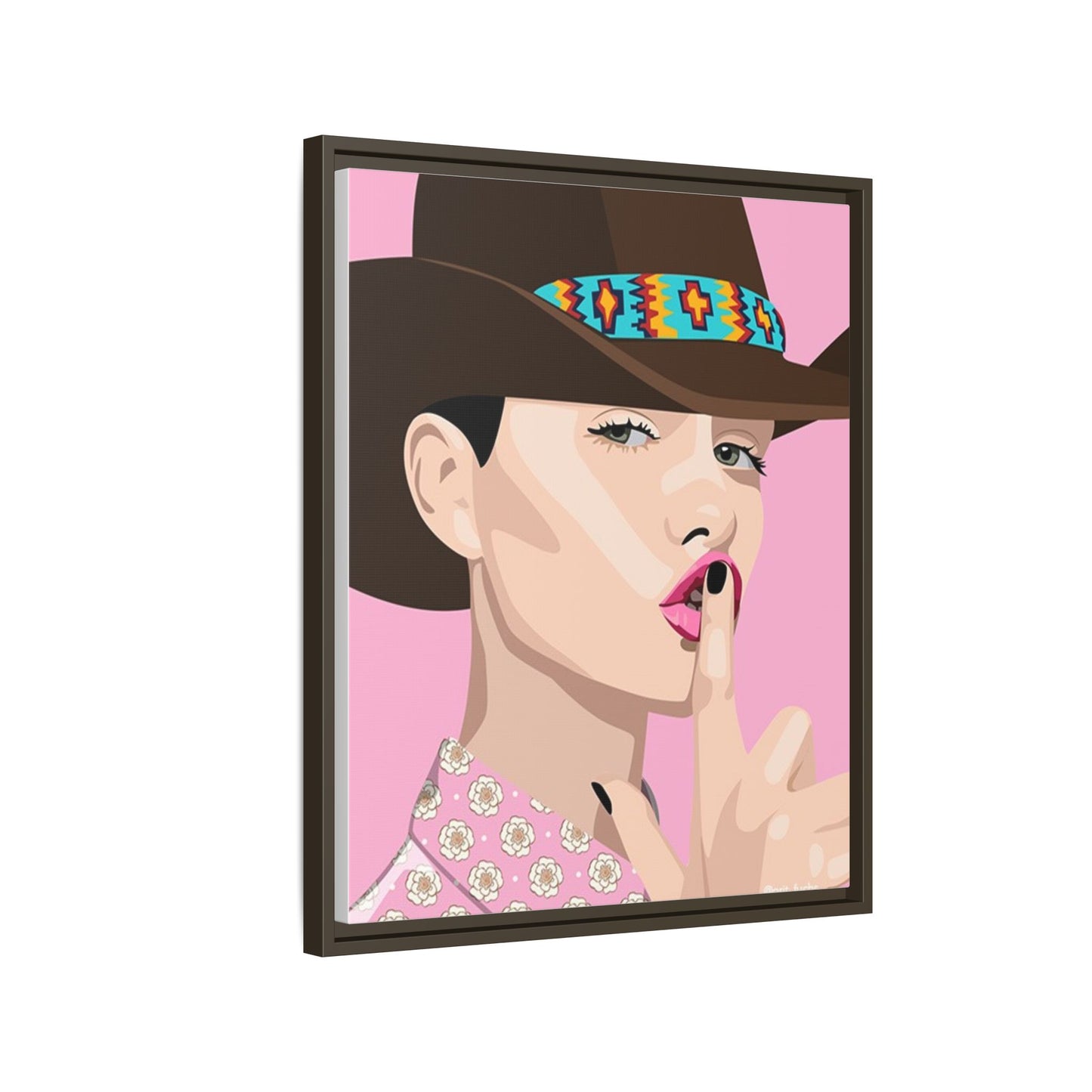 Vivid 63 by Orit Fuchs Matte Framed Canvas Wall Art