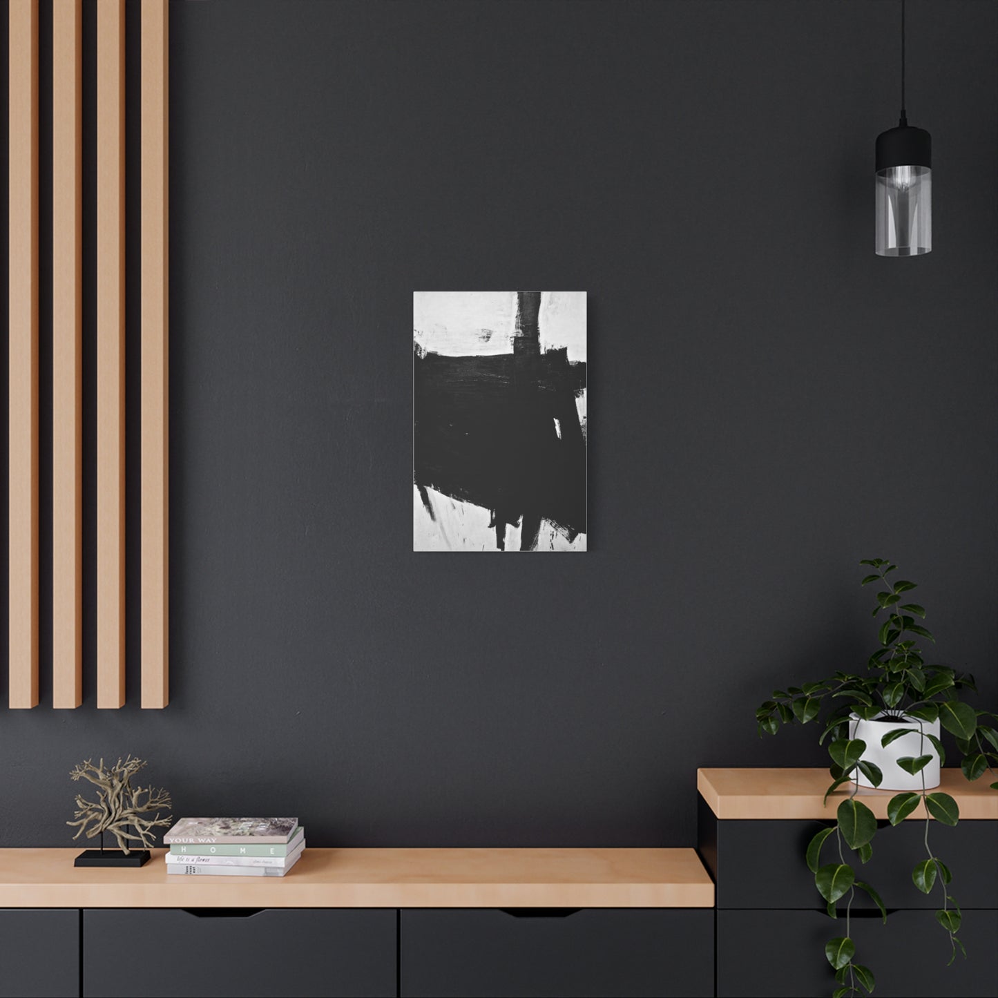 Sabra by Franz Kline Abstract Matte Canvas Wall Art Print