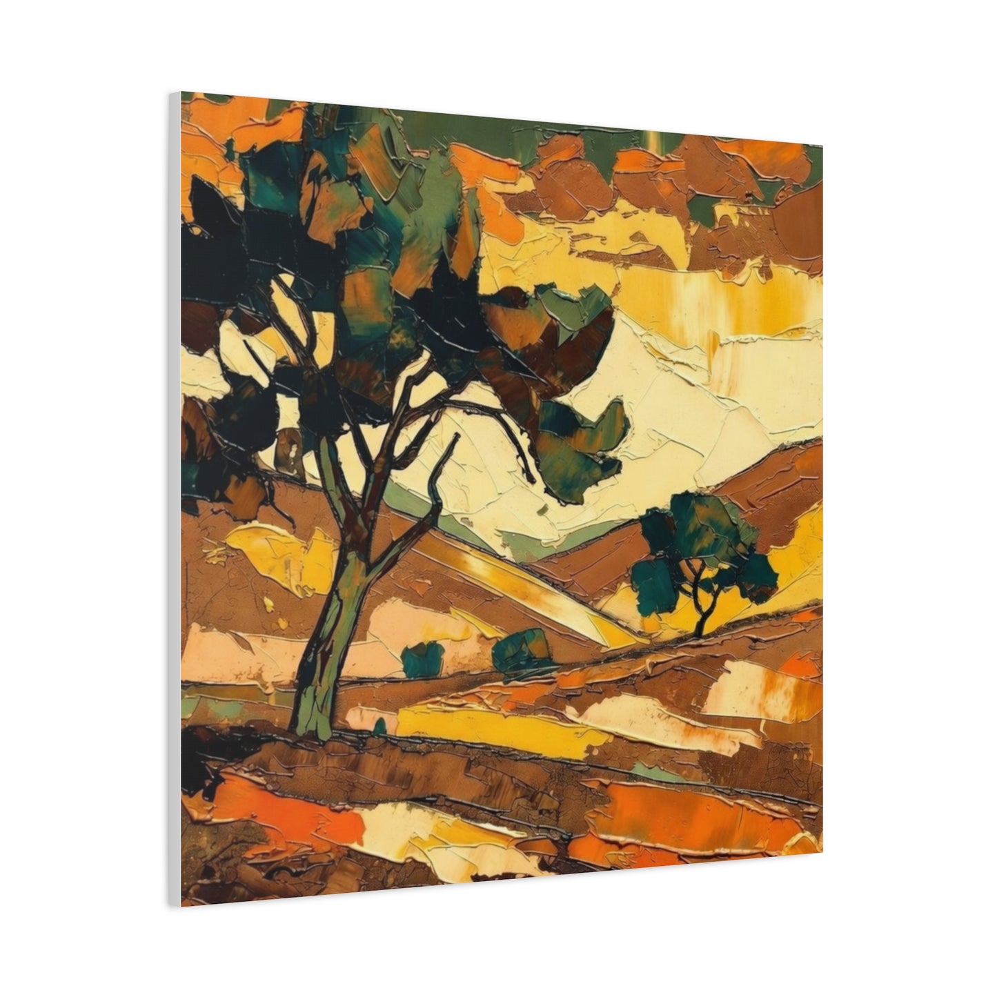 Abstract Autumn Landscape Canvas