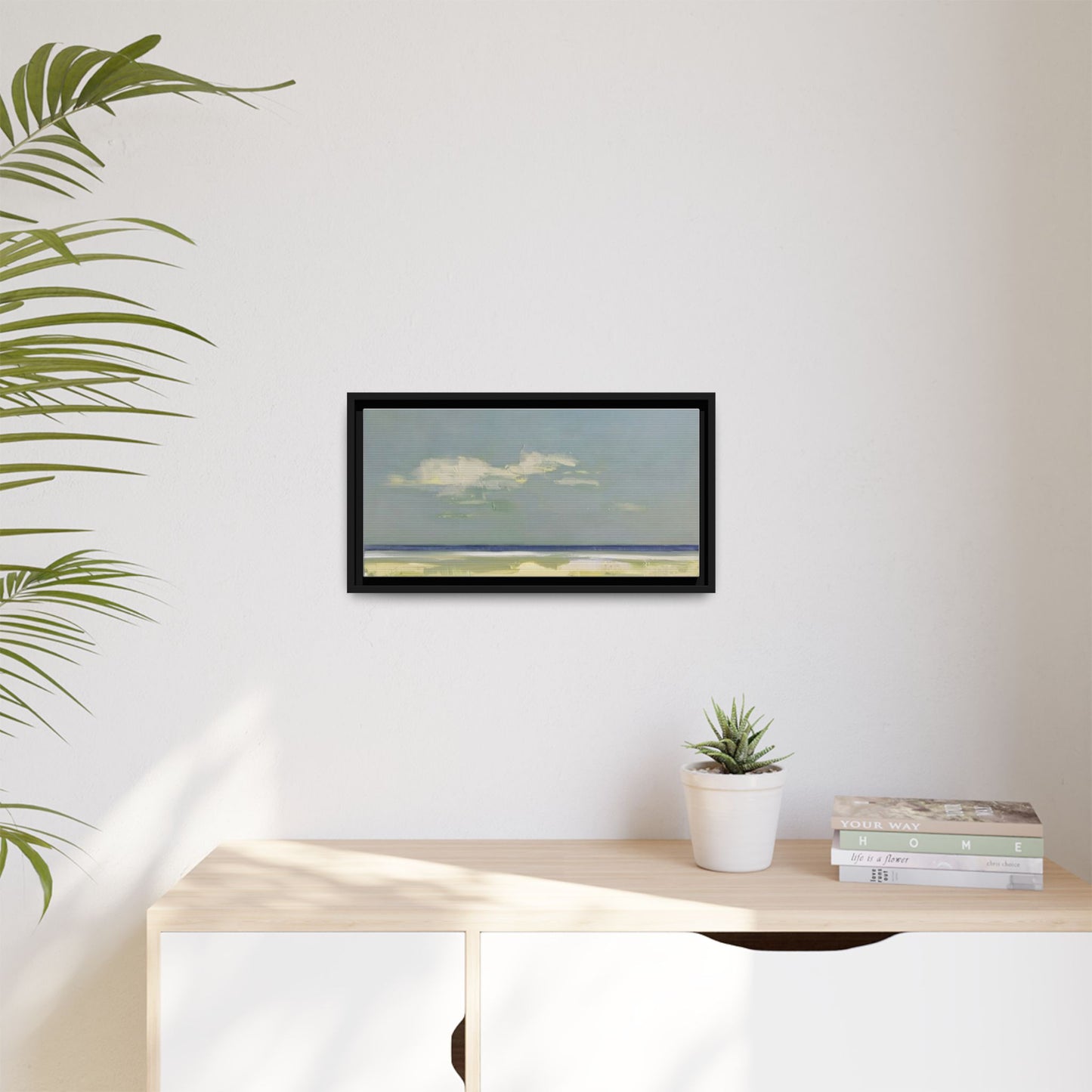 Coastal Calm Matte Canvas Framed Wall Art