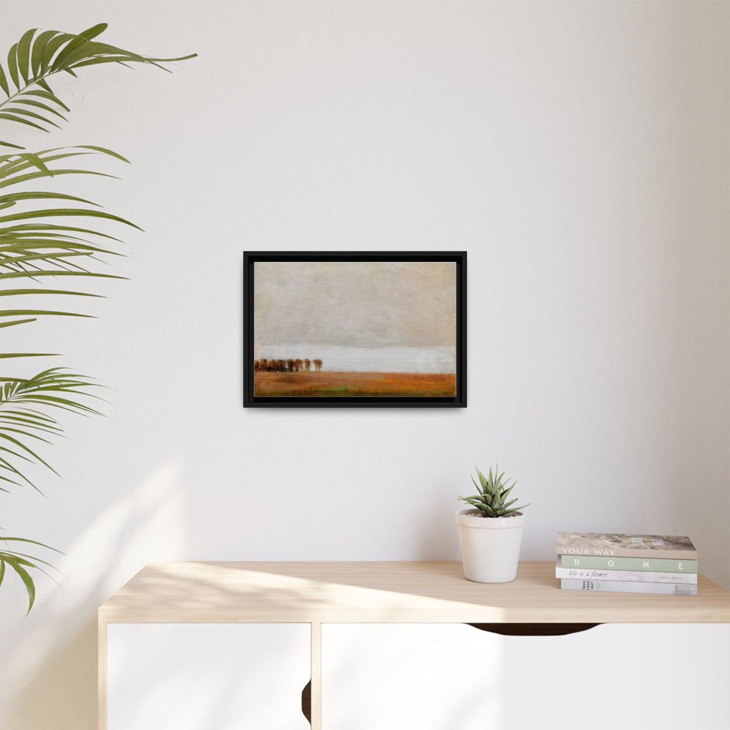 View of Jaegersborg Allé, North of Copenhagen by Vilhelm Hammershøi Framed Matte Canvas Wall Art Print
