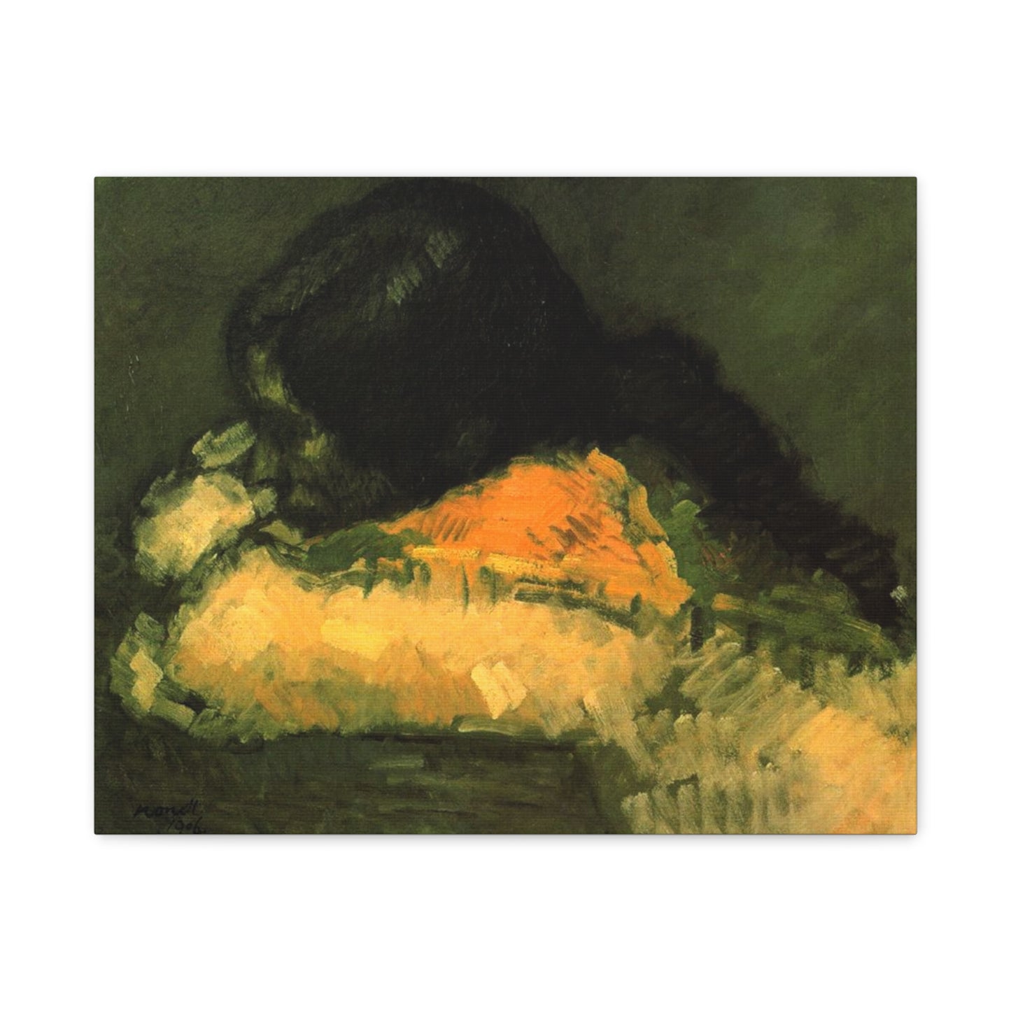 La Chata by Isidre Nonell Matte Canvas Wall Art Print