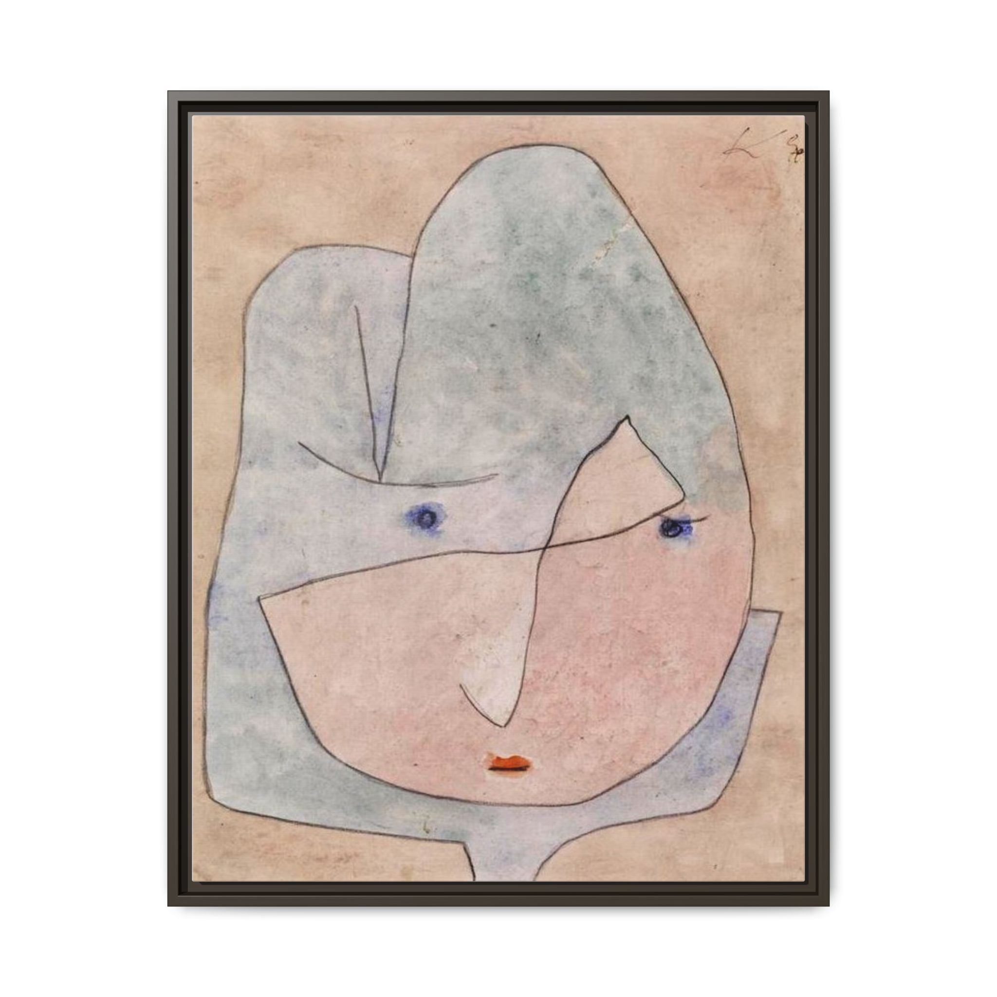 This Bloom is About to Wither by Paul Klee  Framed Matte Canvas Wall Art Print