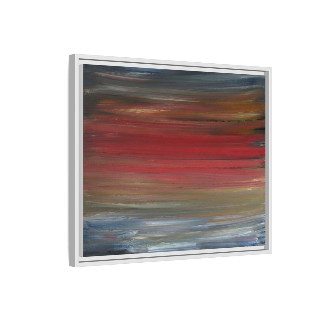 Misty morning by Norman Barrett Framed Matte Canvas Wall Art