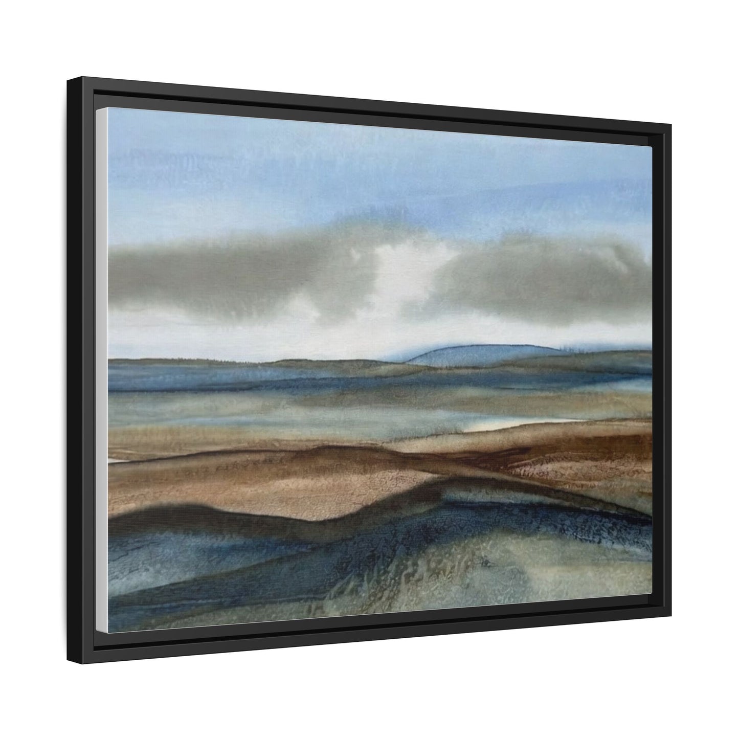 Matte Canvas Landscape, Framed (Multi-color)