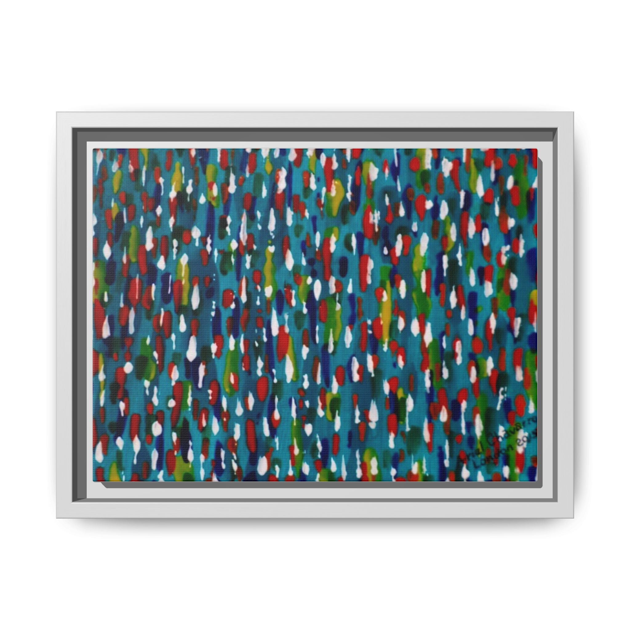 Colours Of The Soul Reflecting On Water by Ariel Chavarro Avila Matte Canvas Framed Art