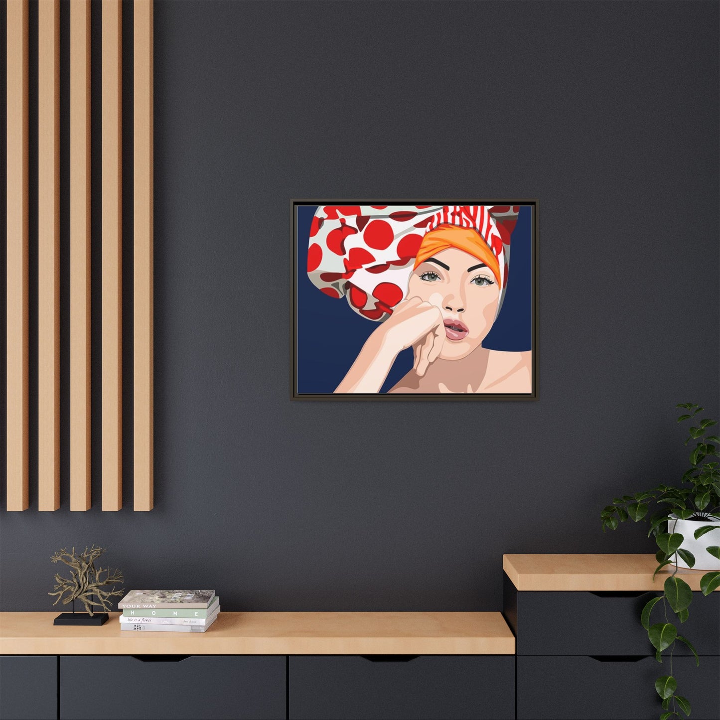 Vivid 20 by Orit Fuchs Pop Art Matte Canvas Framed Wall Art Print