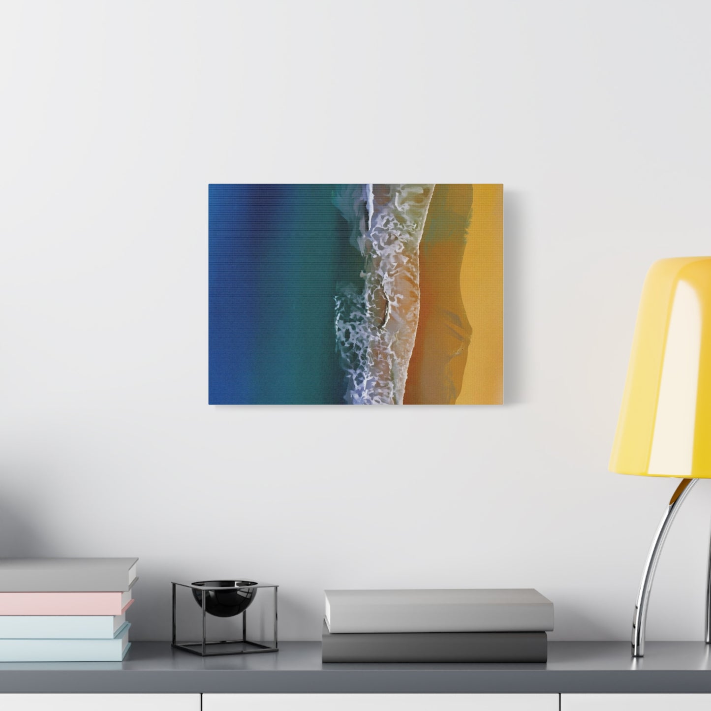 Coastal Waves Matte Canvas Print — Ocean Beach Wall Art