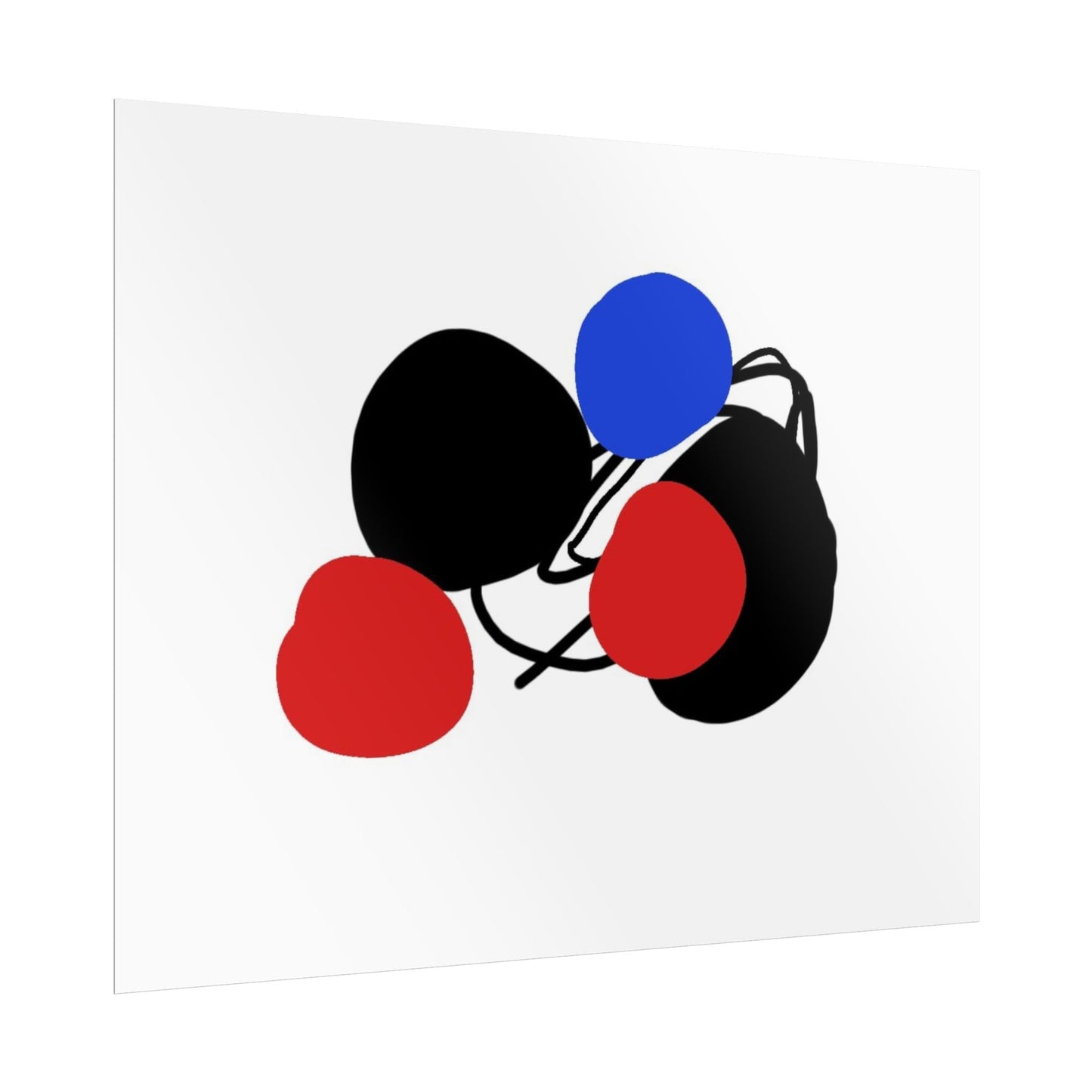 Blue dot by Norman Barrett Wall Art Print