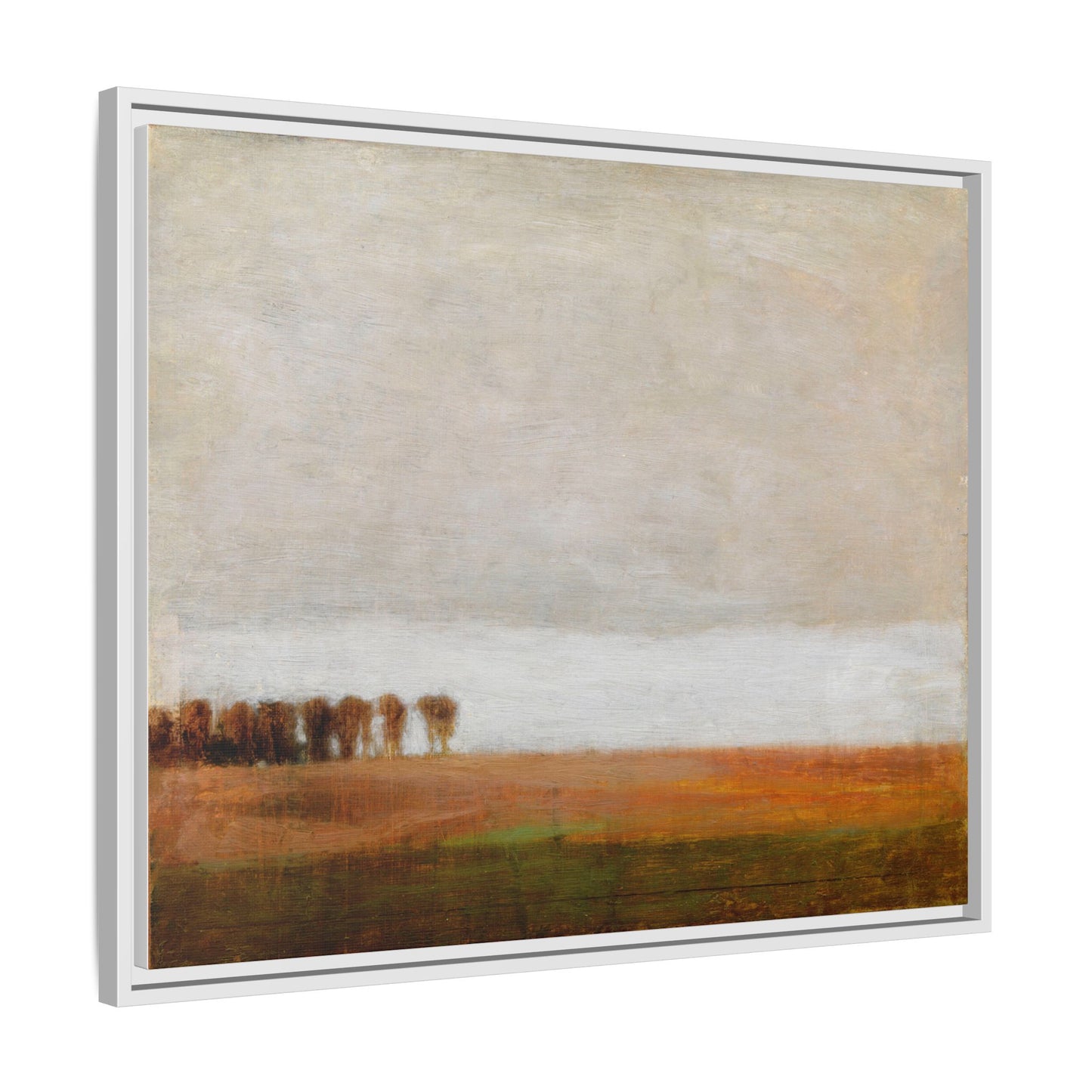 View of Jaegersborg Allé, North of Copenhagen by Vilhelm Hammershøi Framed Matte Canvas Wall Art Print