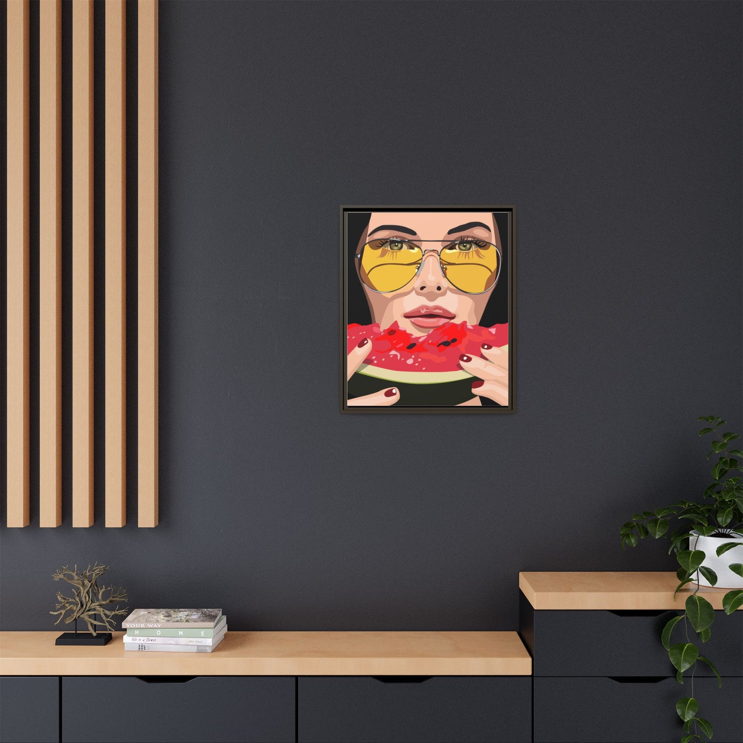 Vivid 81 by Orit Fuchs Framed Matte Canvas Wall Art