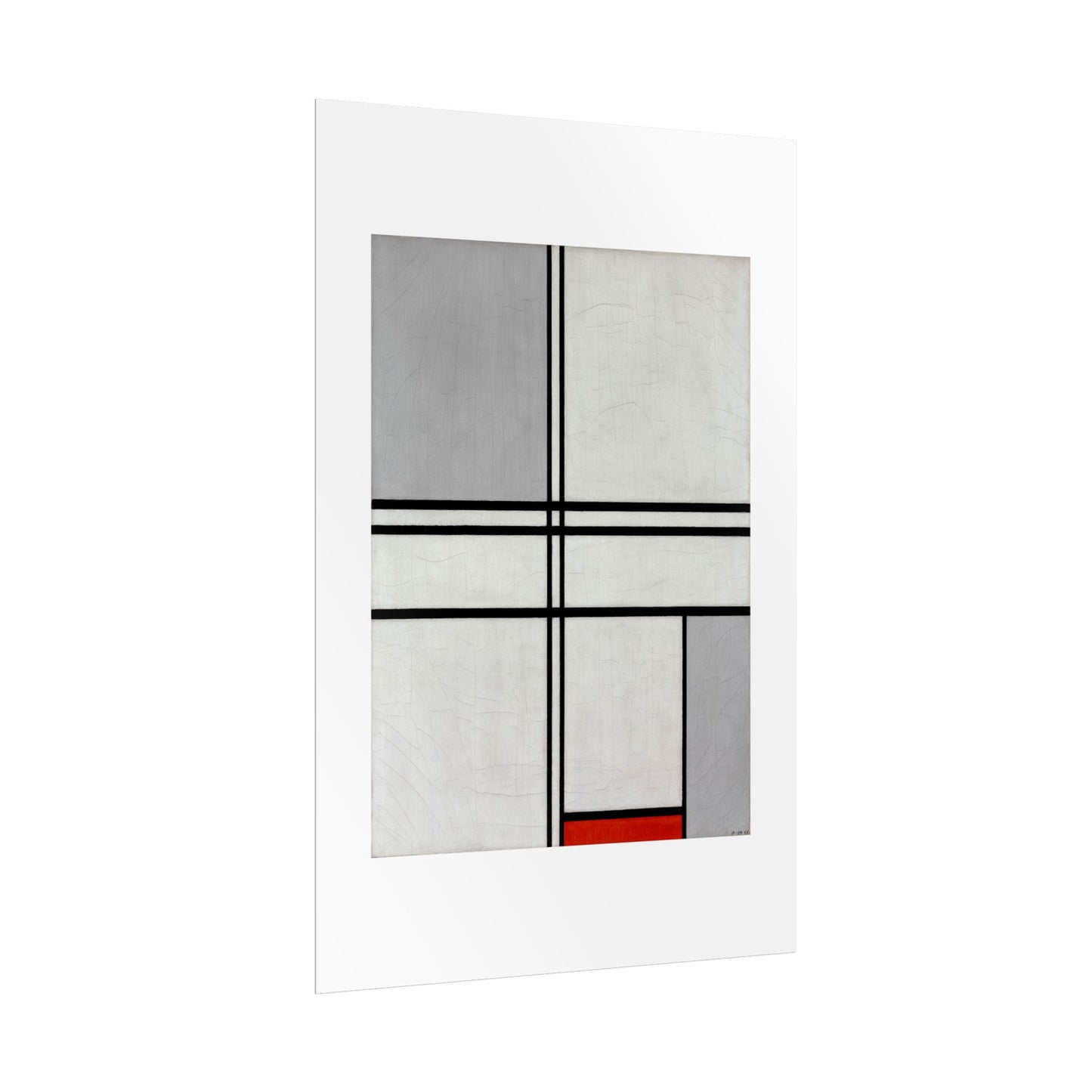Composition (No. 1) by Piet Mondrian Abstract  Wall Art Print