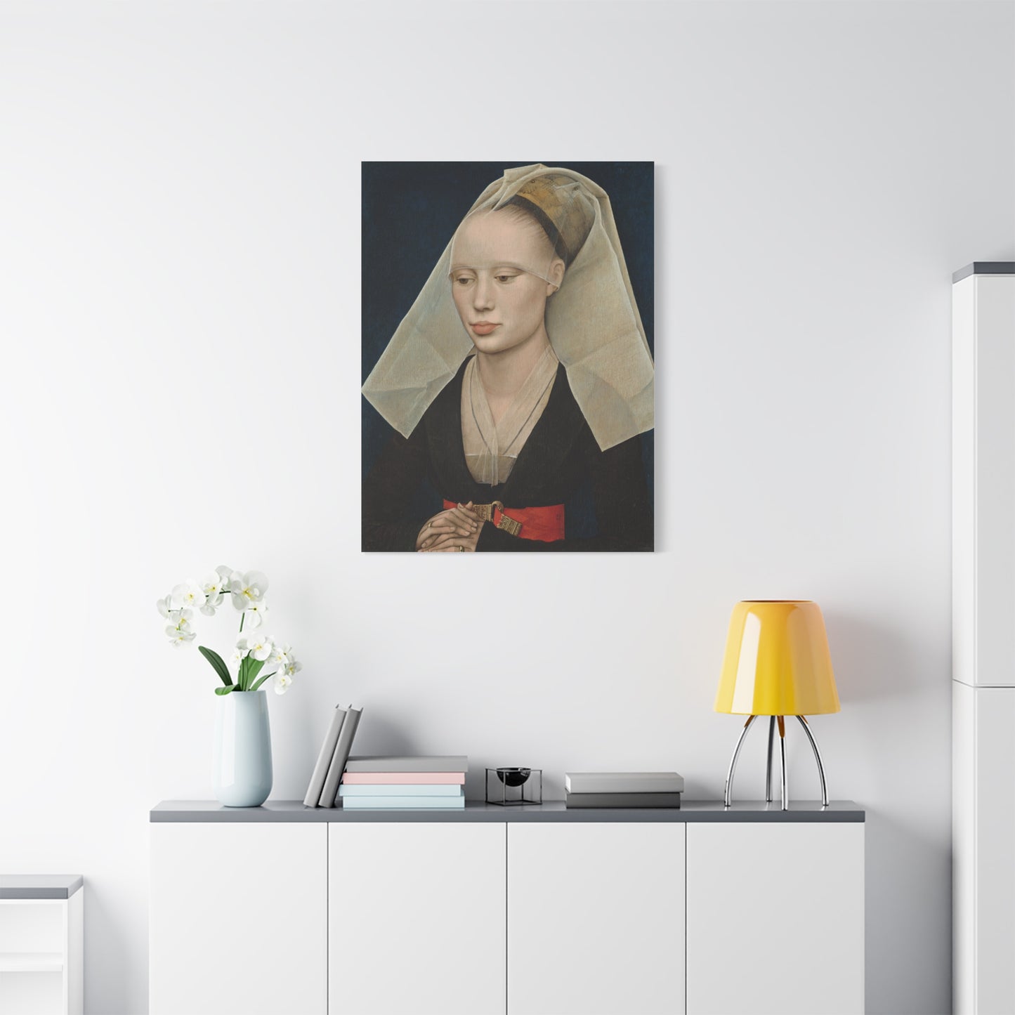 Portrait of a Lady by Rogier van der Weyden Matte Canvas Wall Art