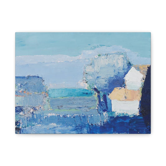 Paysage de Provence by Nicolas de Staël Matte Stretched Wall Art Print