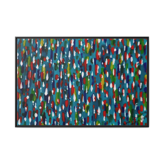 Colours Of The Soul Reflecting On Water by Ariel Chavarro Avila Matte Canvas Framed Art