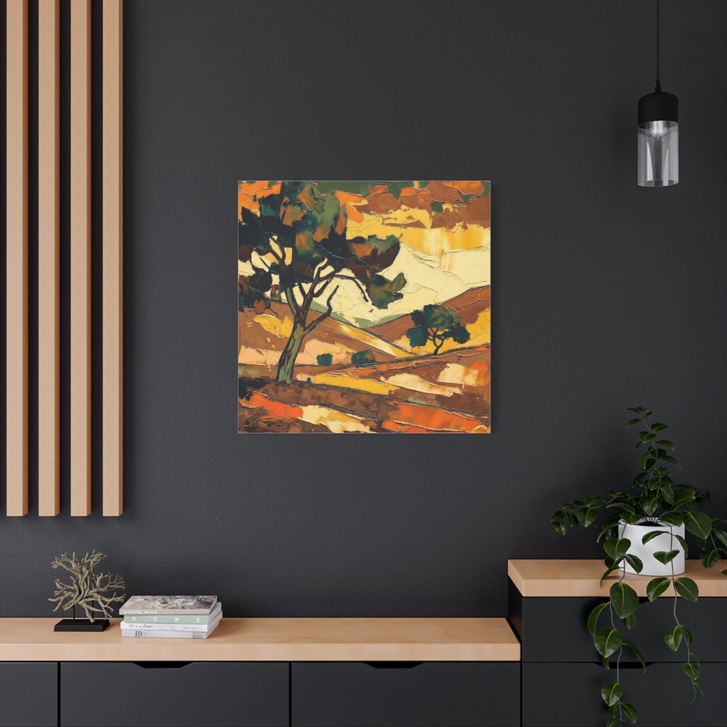 Abstract Autumn Landscape Canvas
