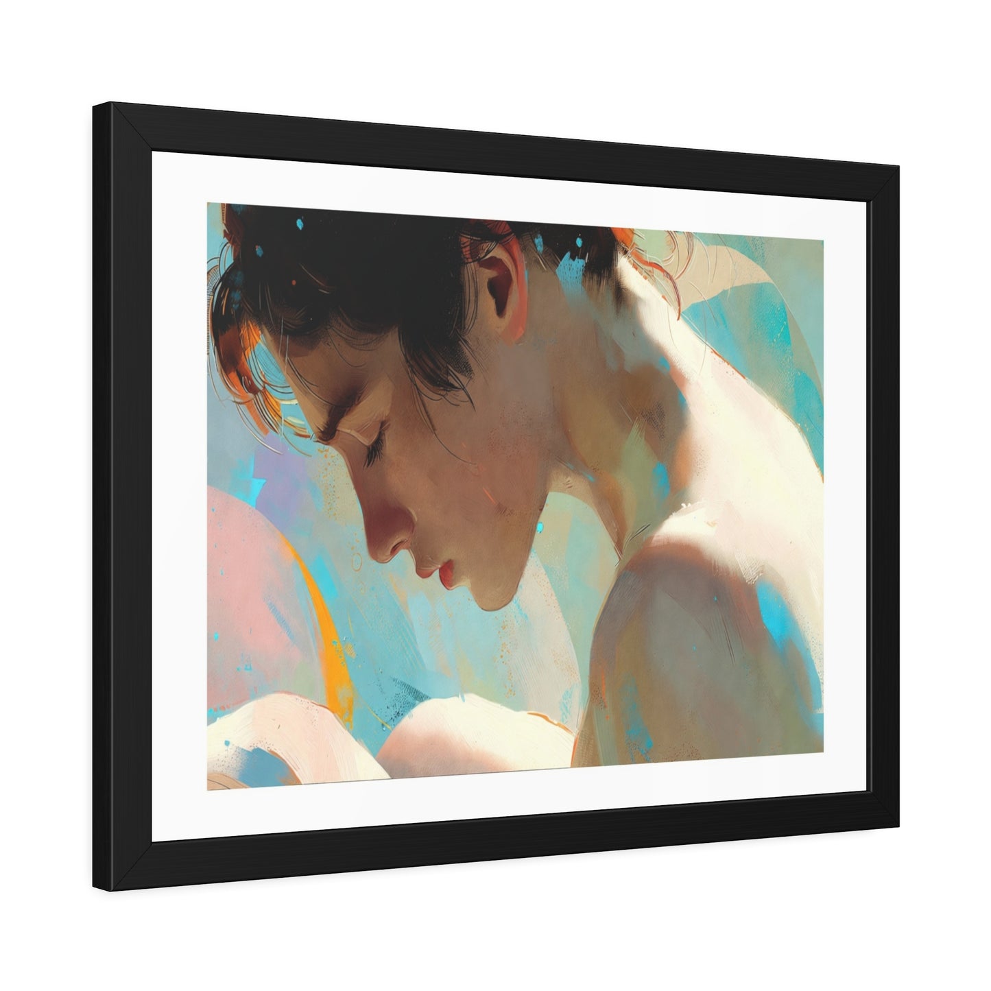 Framed Art Poster — Serene Portrait Print for Home Decor