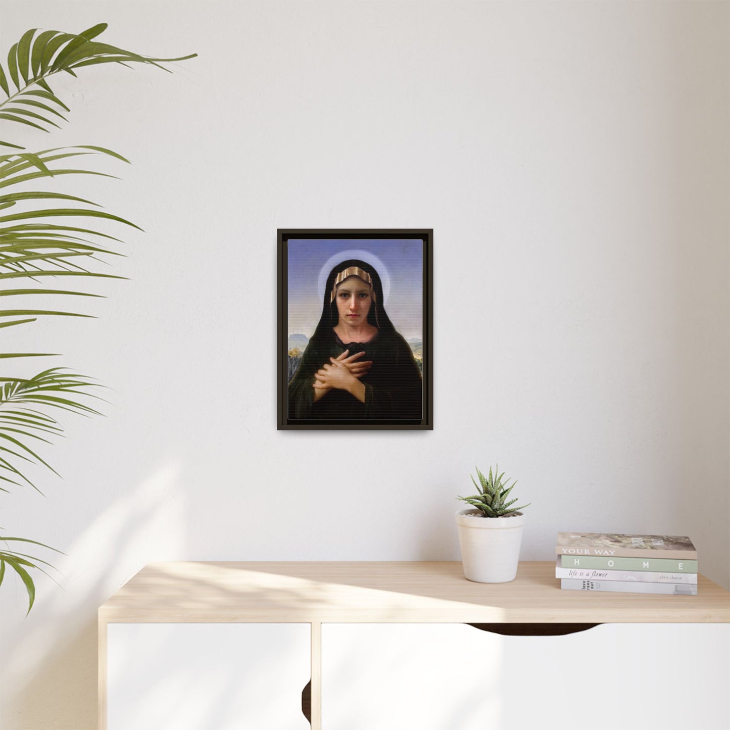 Virgo Solitudinis by William Adolphe Bouguereau Framed Matte Canvas Print